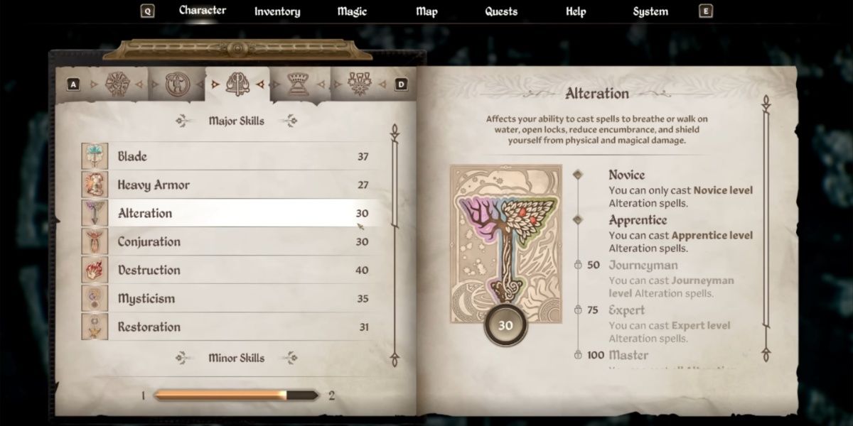 Alteration Skill in The Elder Scrolls IV: Oblivion Remastered