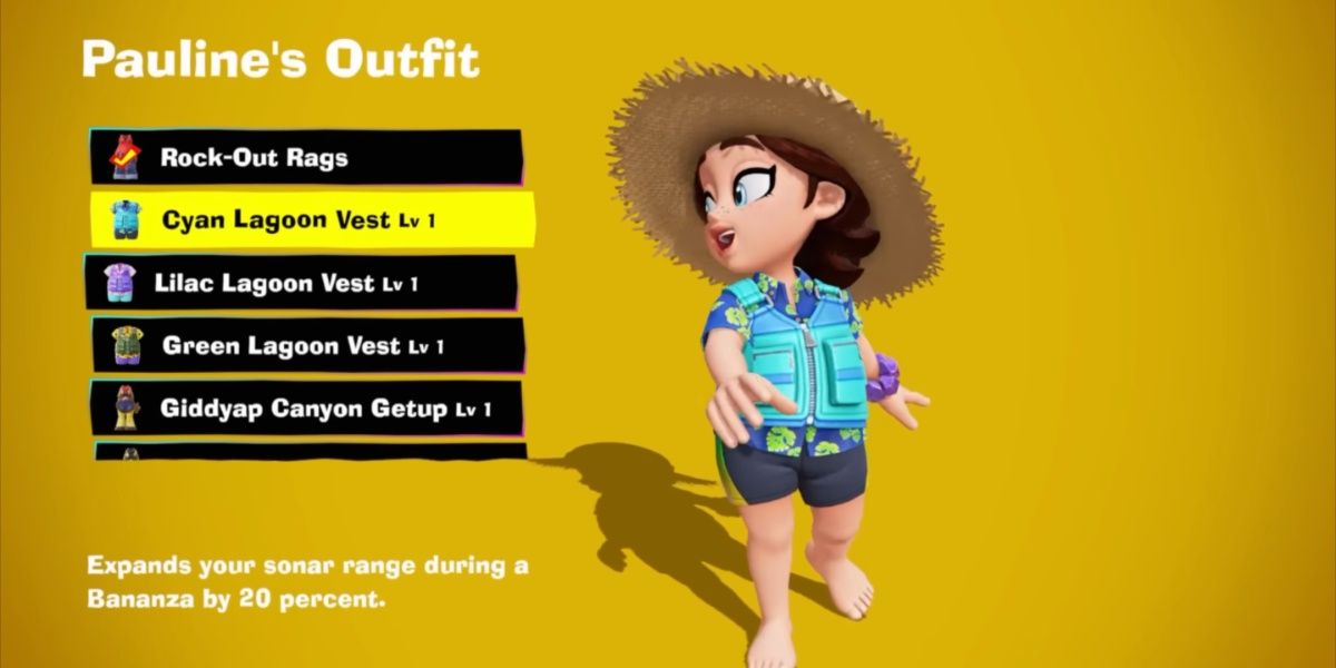 Cyan Lagoon Vest Donkey Kong Bananza