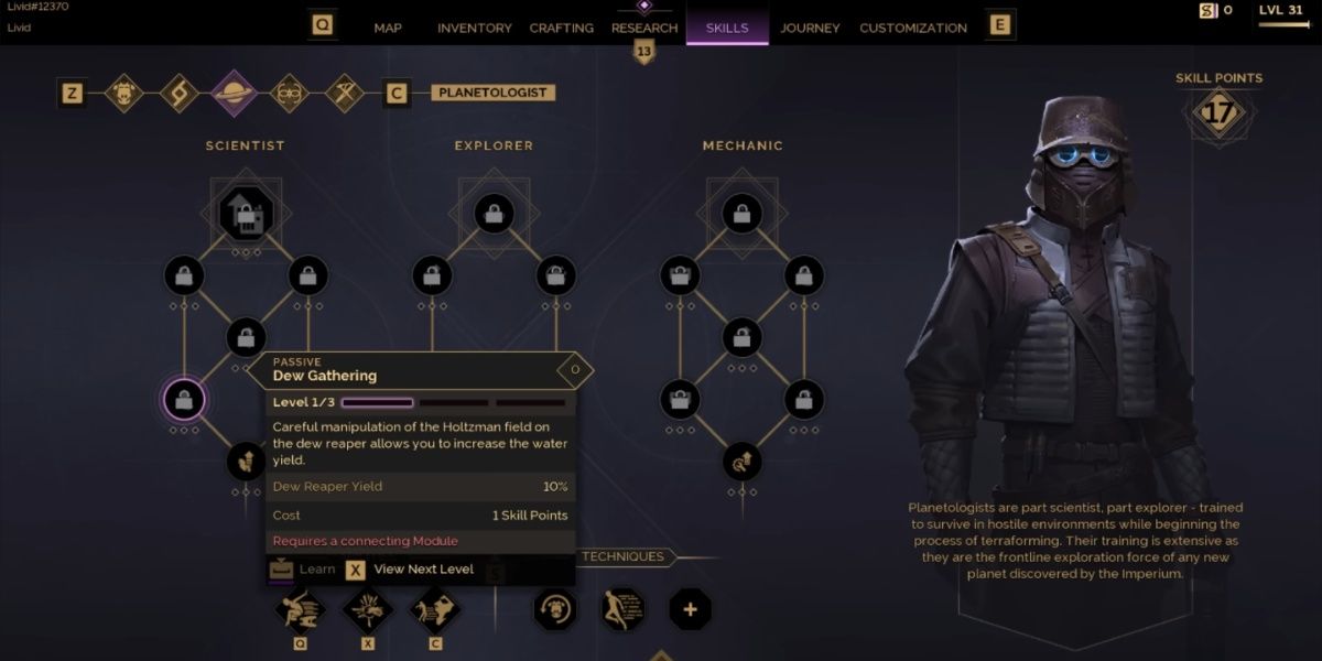 Dew Gathering Skill in Dune: Awakening