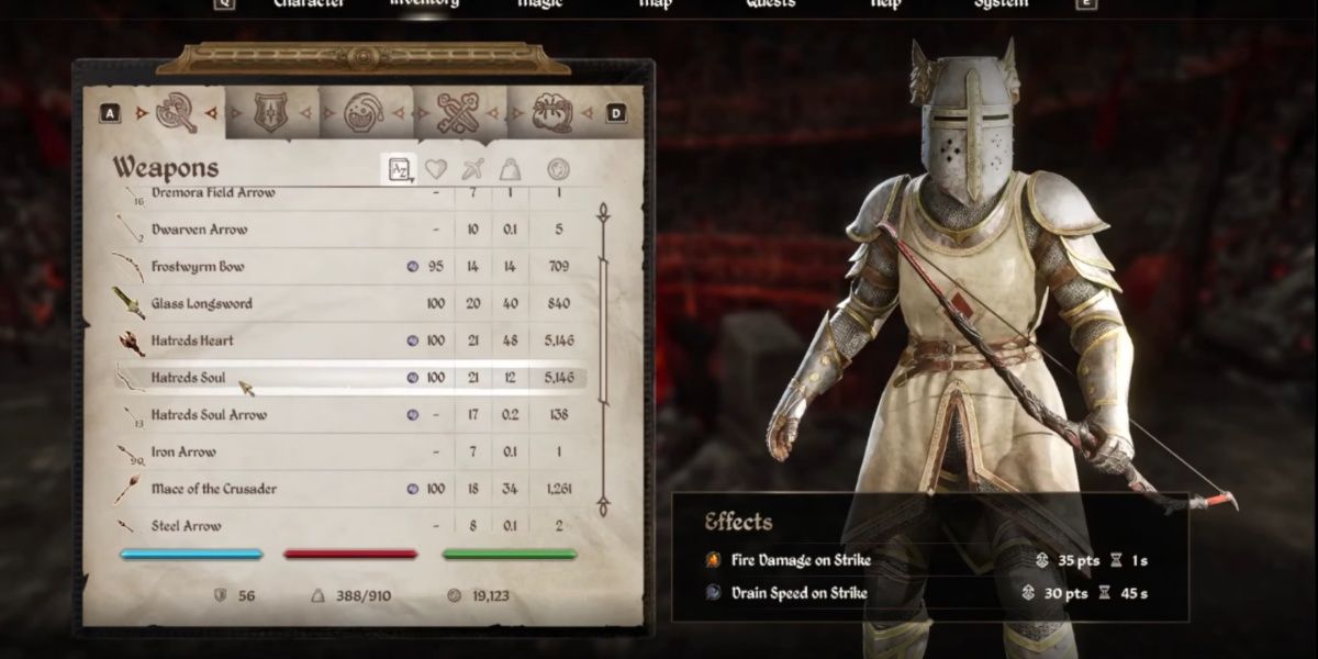 Hatreds Soul Bow in The Elder Scrolls IV: Oblivion Remastered
