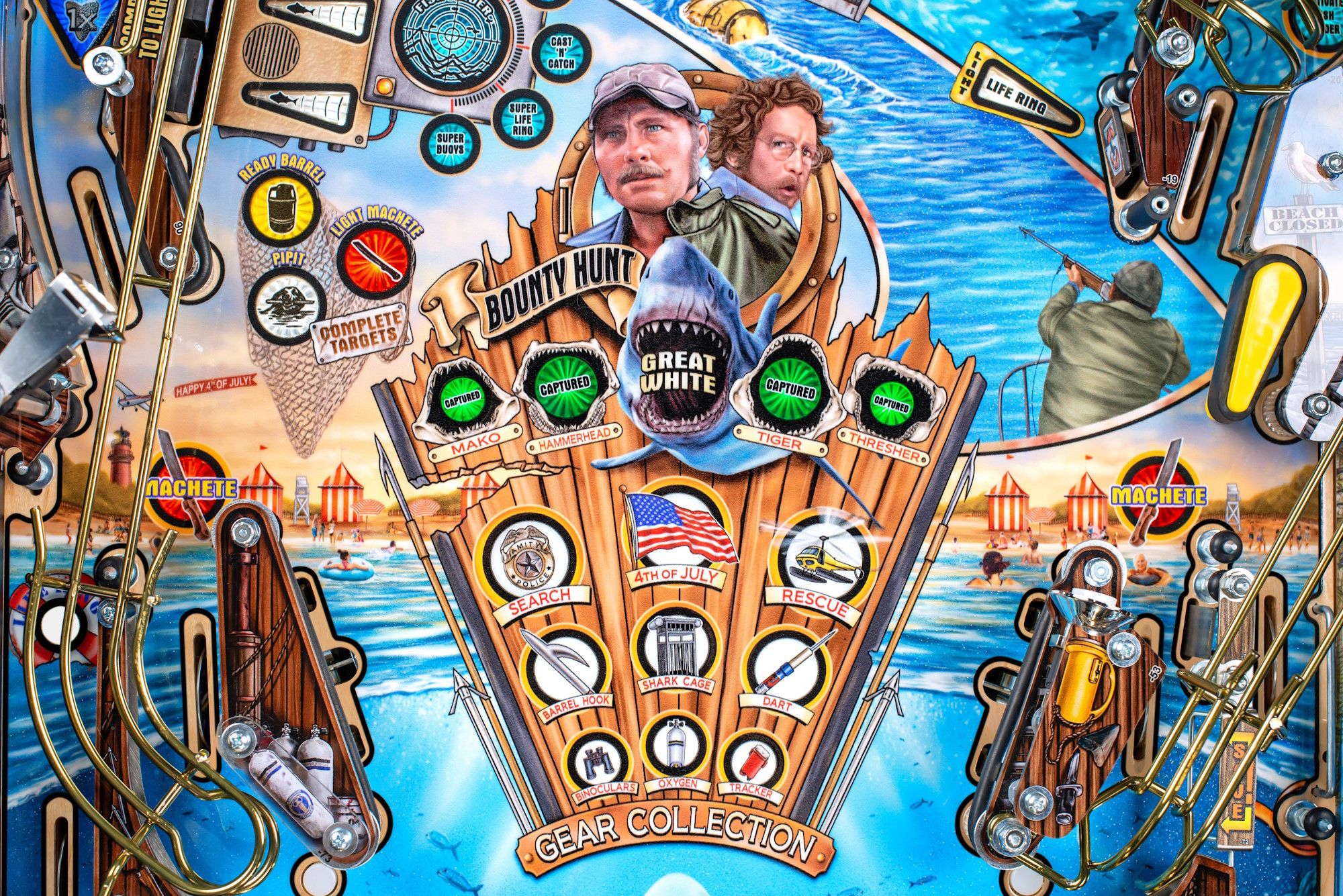 Jaws Pinball Getting Blood-Red Shiny Upgrade to 50th Anniversary ...