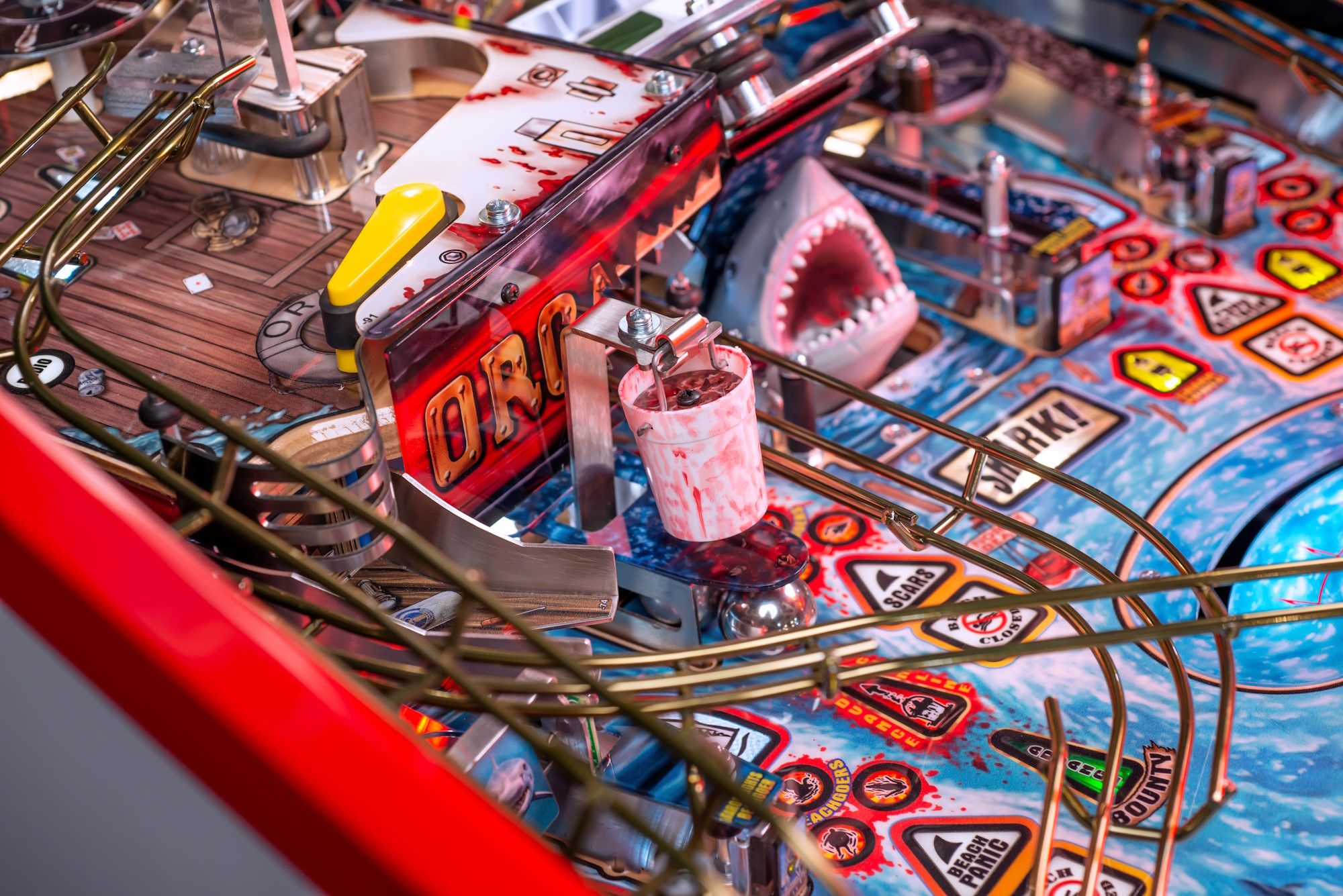 Jaws Pinball Getting Blood-Red Shiny Upgrade to 50th Anniversary ...