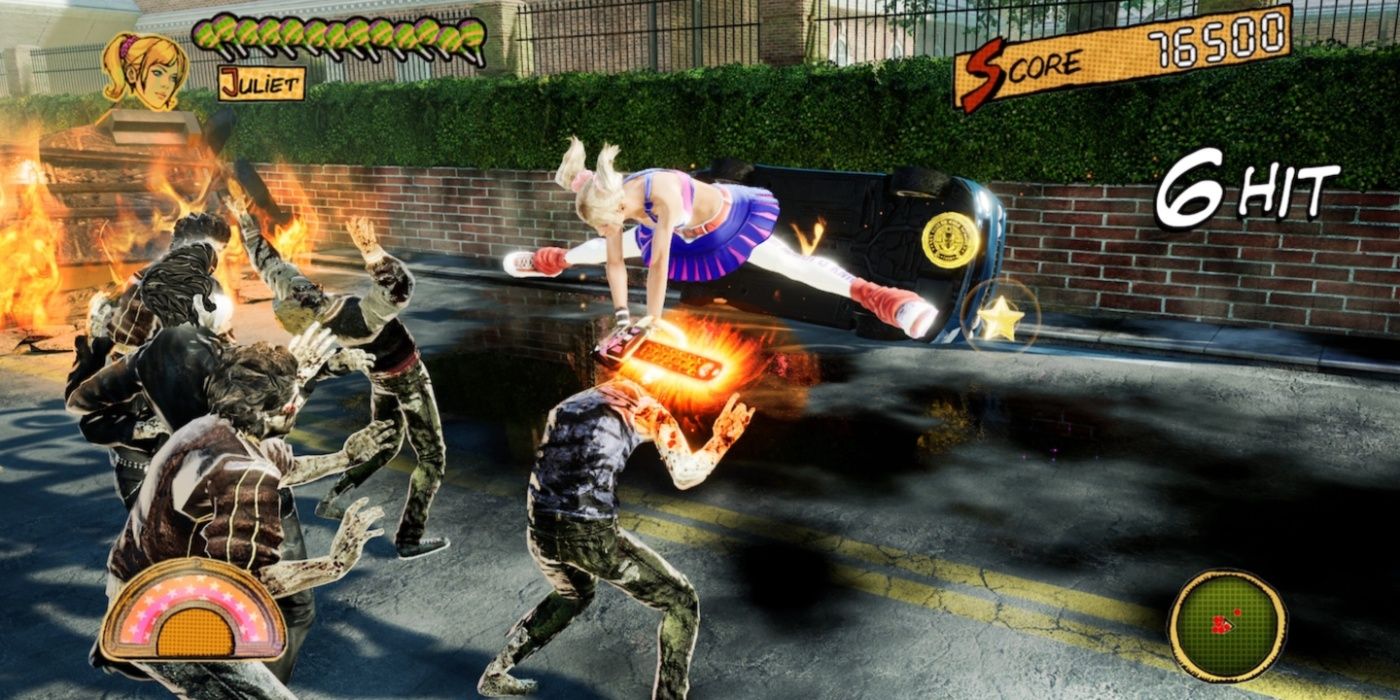 Lollipop-Chainsaw-RePOP-Juliet-hopping-over-zombie