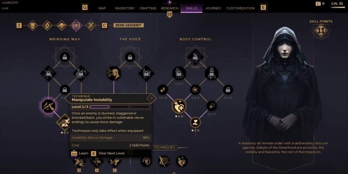 Manipulate Instability Skill in Dune: Awakening