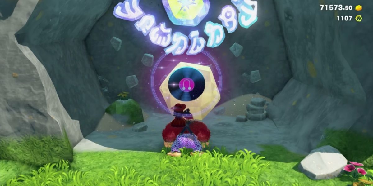 Collecting Music Disc in Donkey Kong Bananza