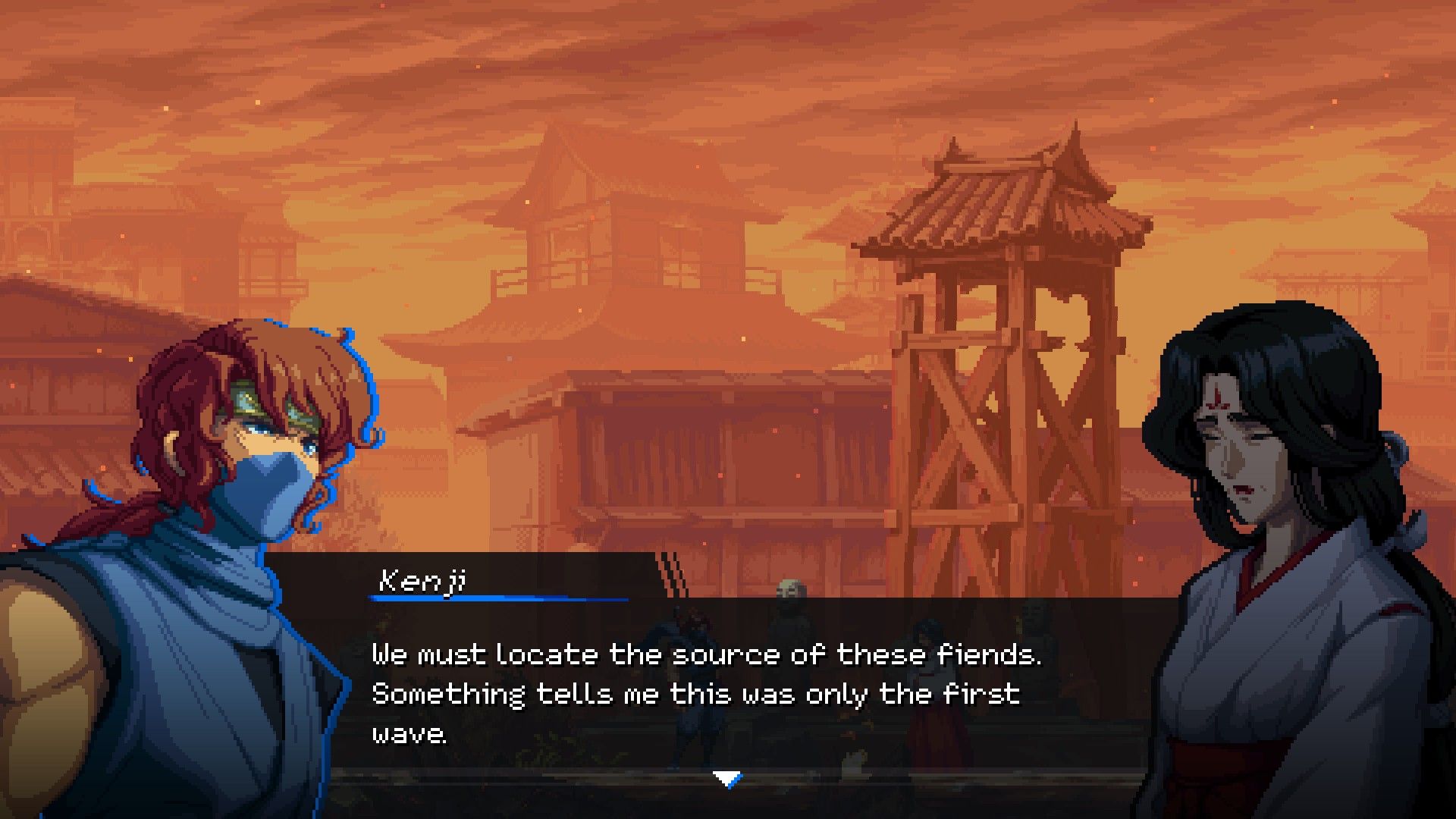 Ninja Gaiden Ragebound Conversation with Kenji