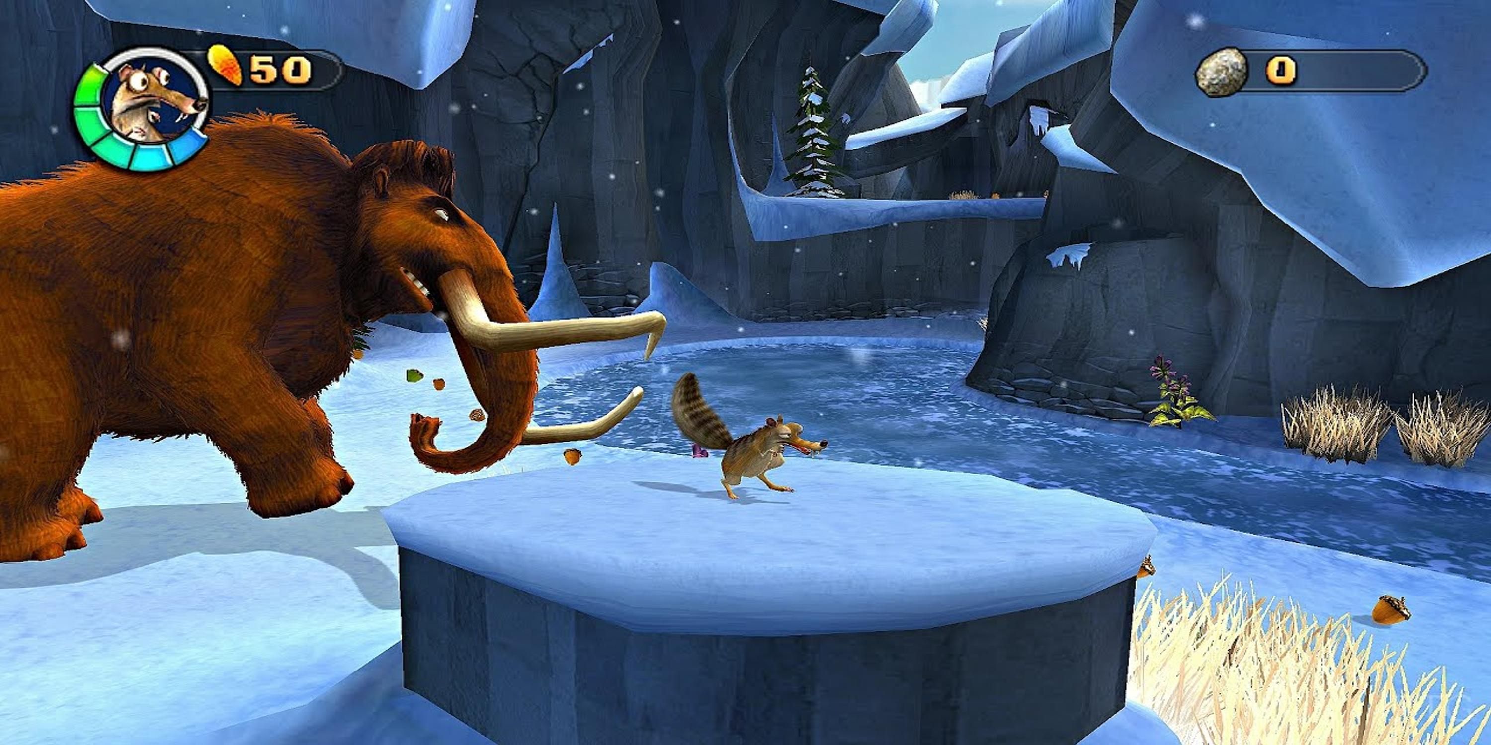 Standing next to a river in Ice Age 2 The Meltdown
