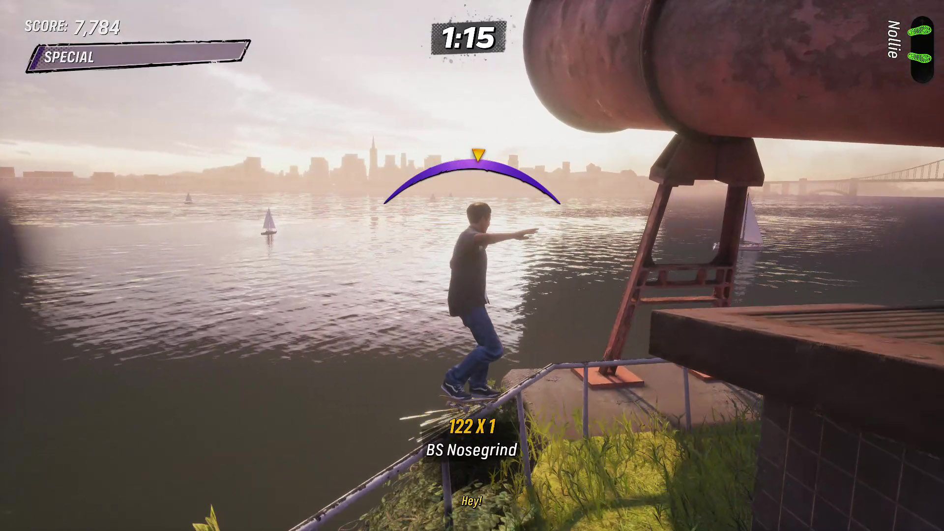 Skater professionnel de Tony Hawk 4 Nosegrin Foghorn Alcatraz