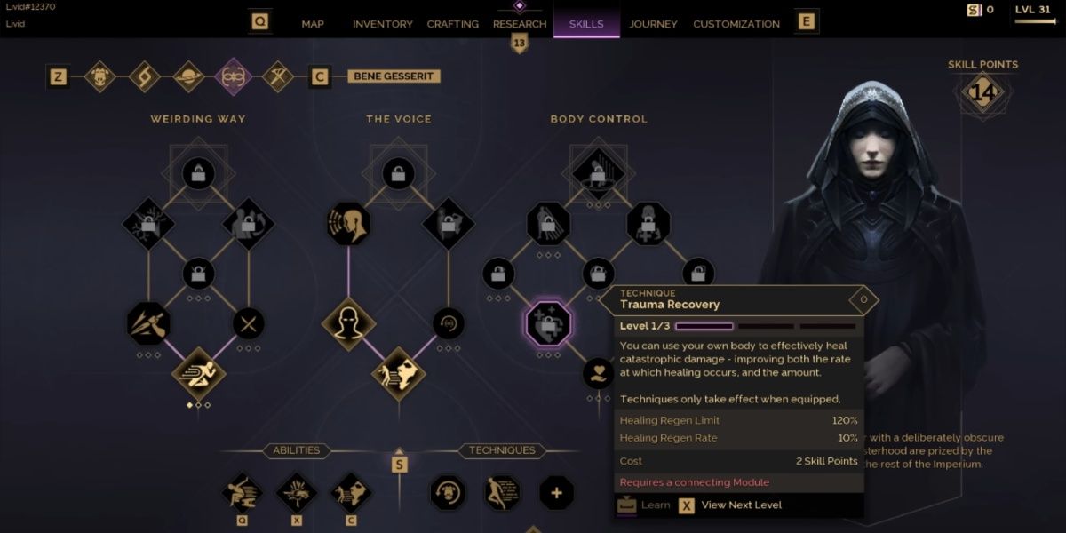 Trauma Recovery Skill in Dune: Awakening