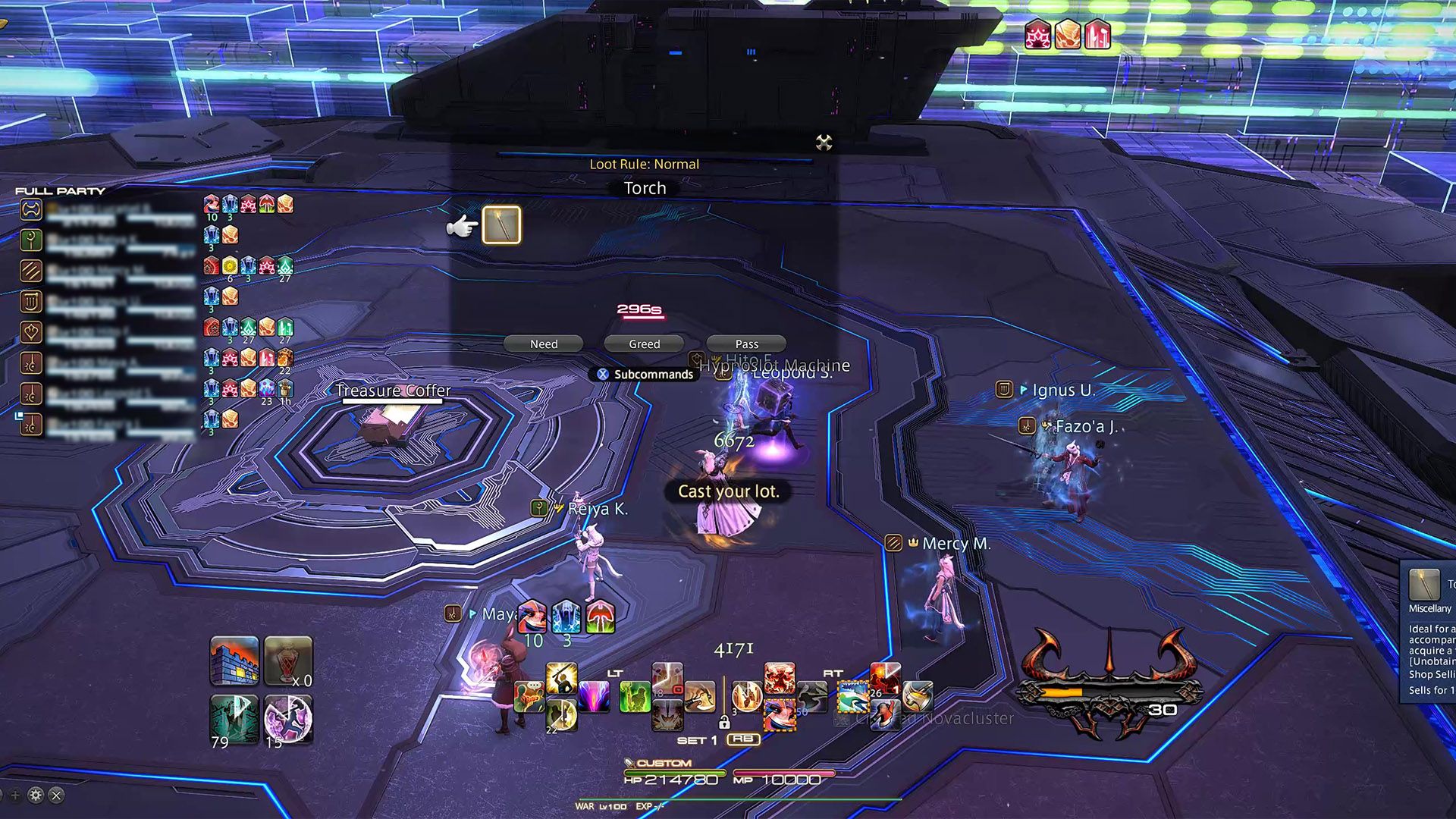 FFXIV Vault Oneiron Loot Roll