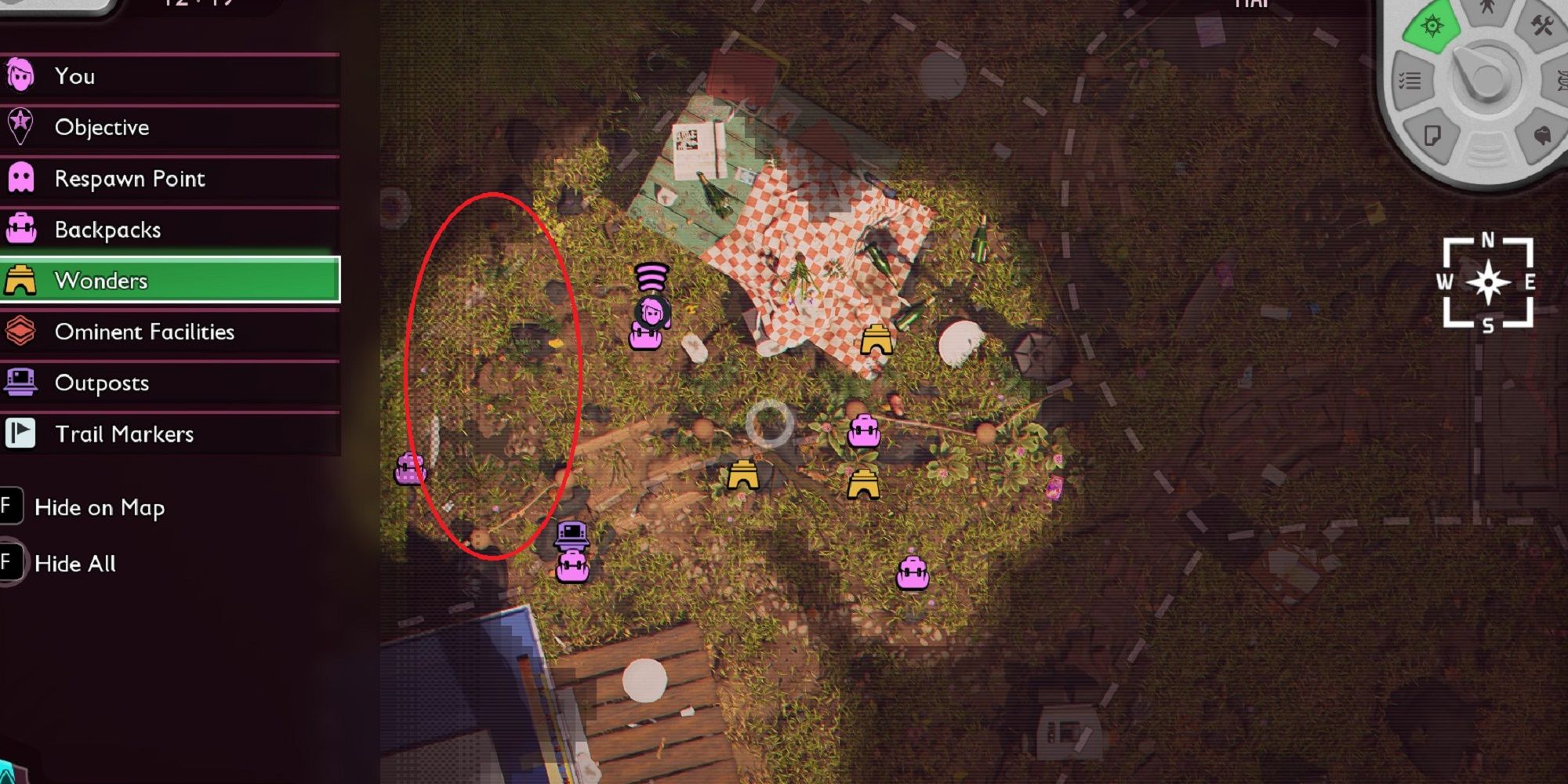 Grounded 2 Catepillar Locations