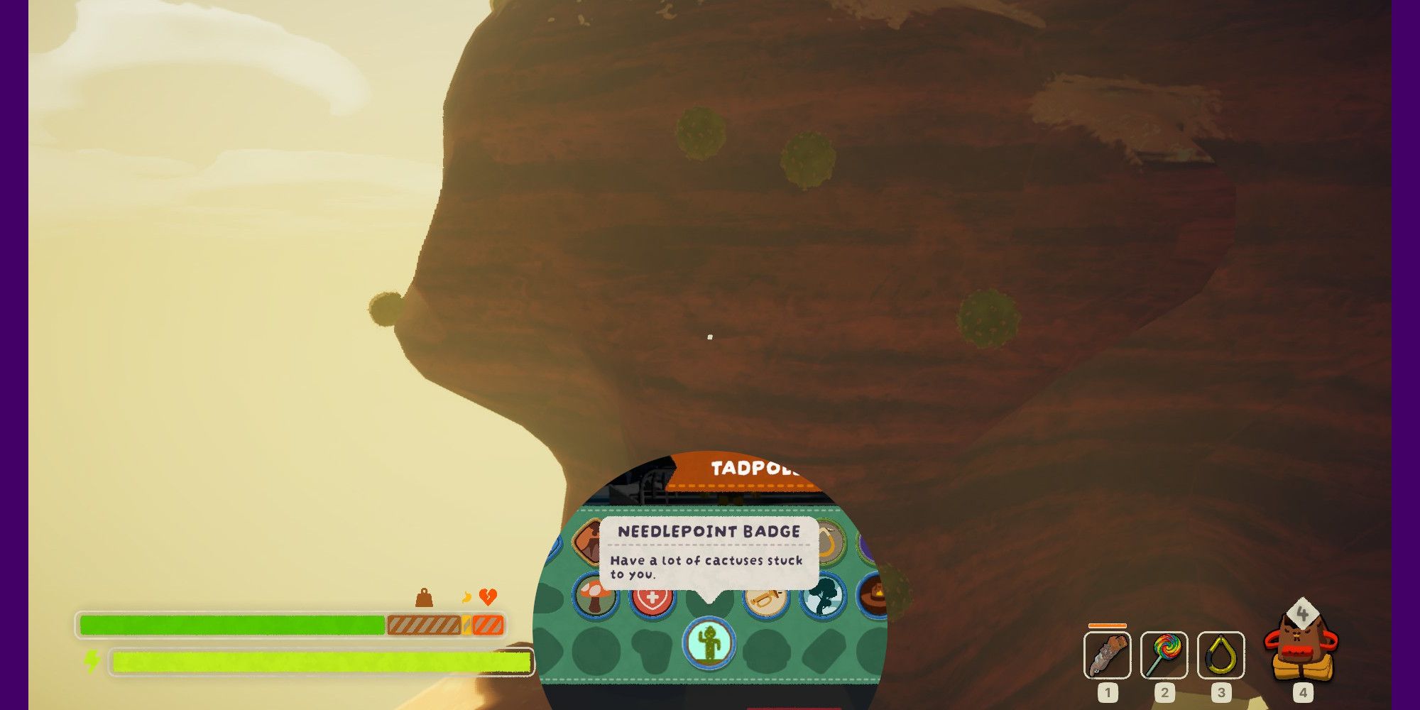 A feature image set in the Mesa showing the Needlepoint Badge. 