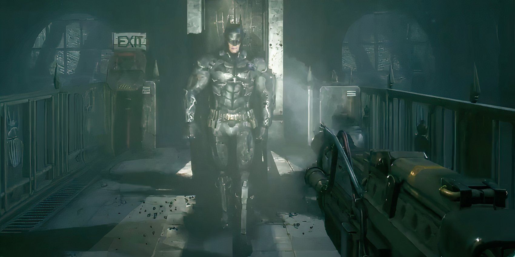 Batman Arkham Knight Joker shoots Batman end scene