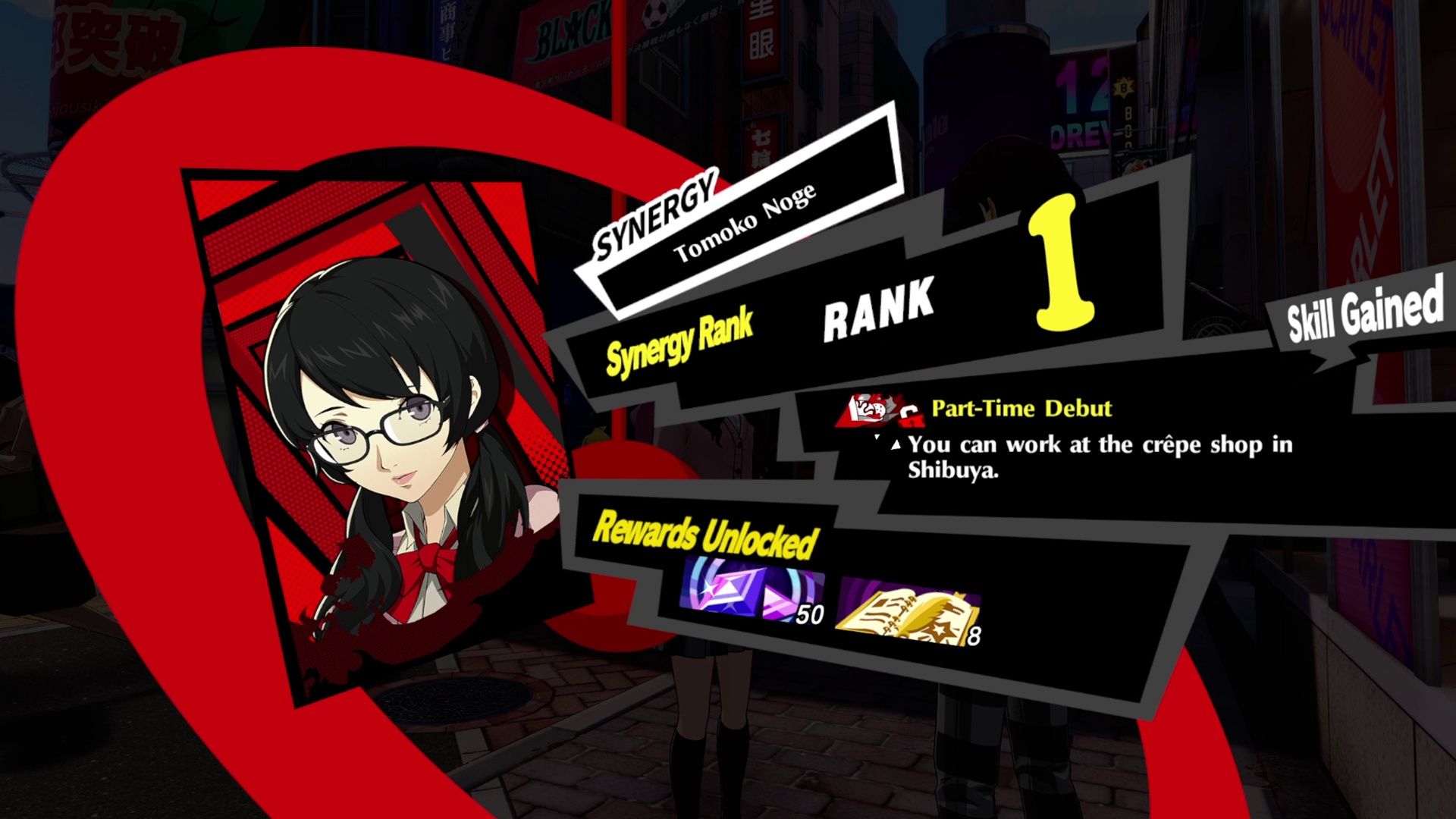 Every Tomoko Noge (Moko) Synergy Ability, Dialogue Choices, Gifts