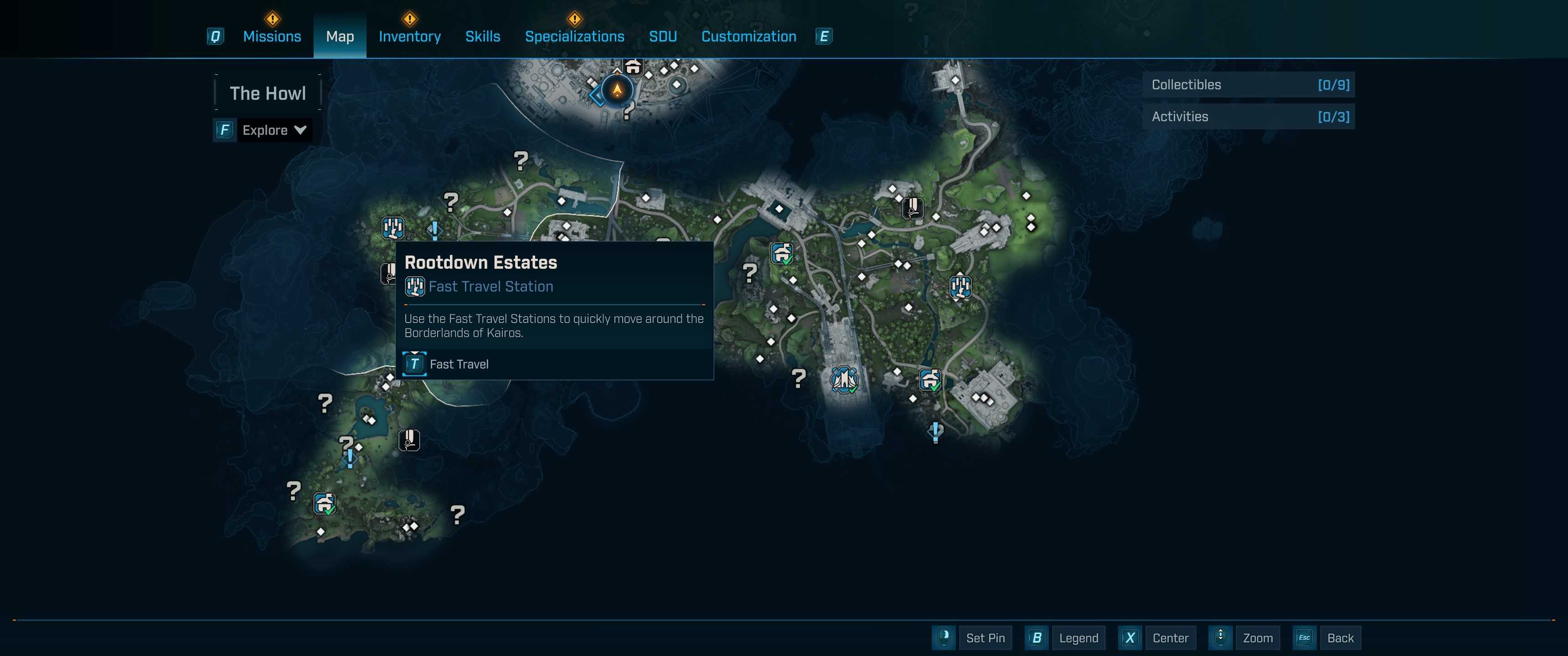 Town Guide Map Example All Fast Travel Locations in Borderlands 4
