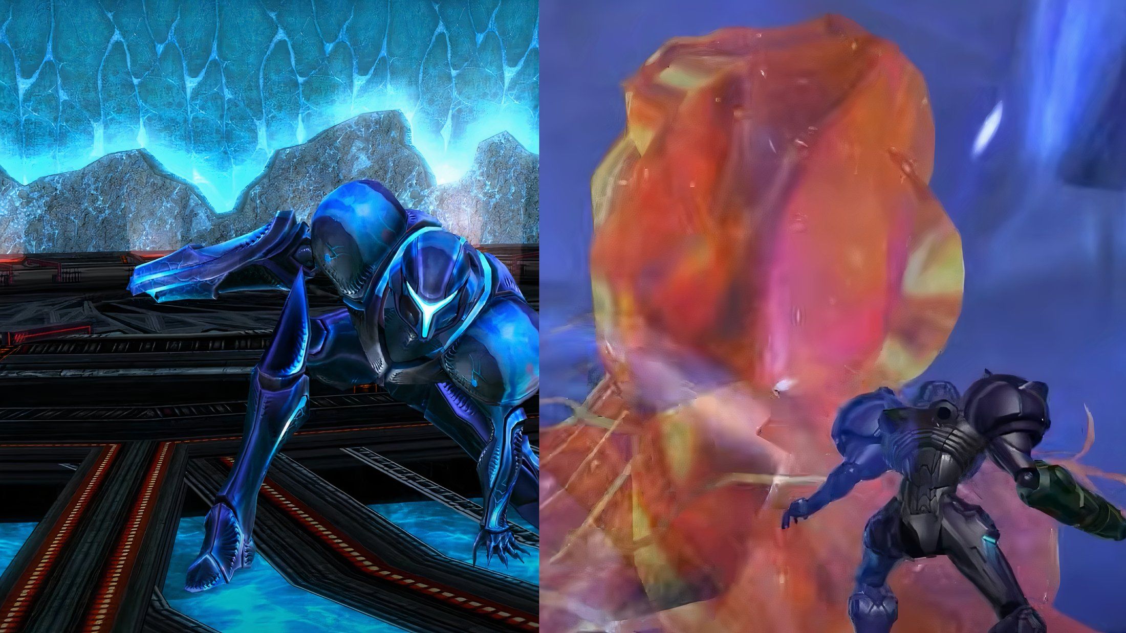 Metroid prime bosses samus and dark samus