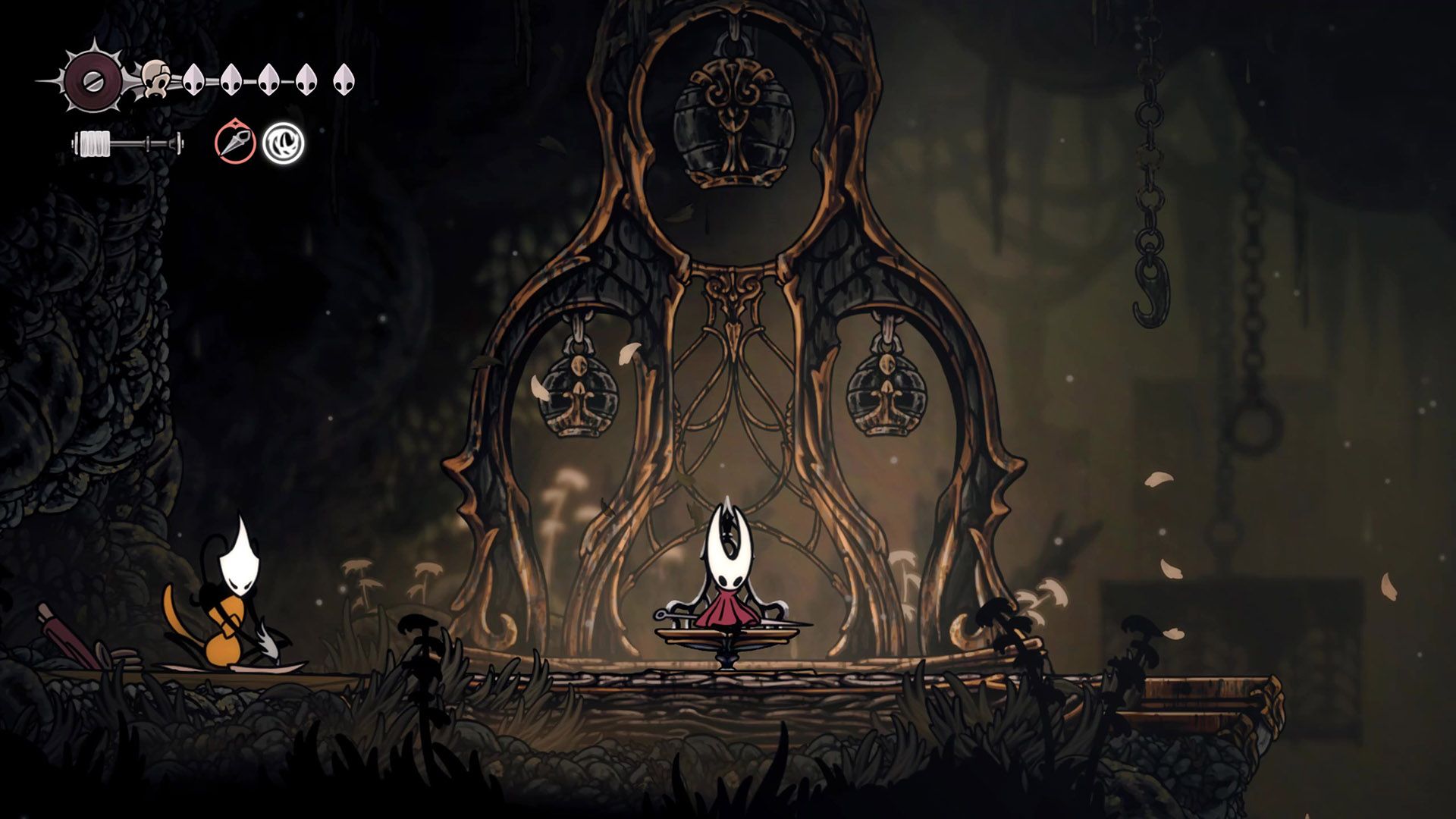 Silksong Hollow Knight Sinner's Road Bench Shakra