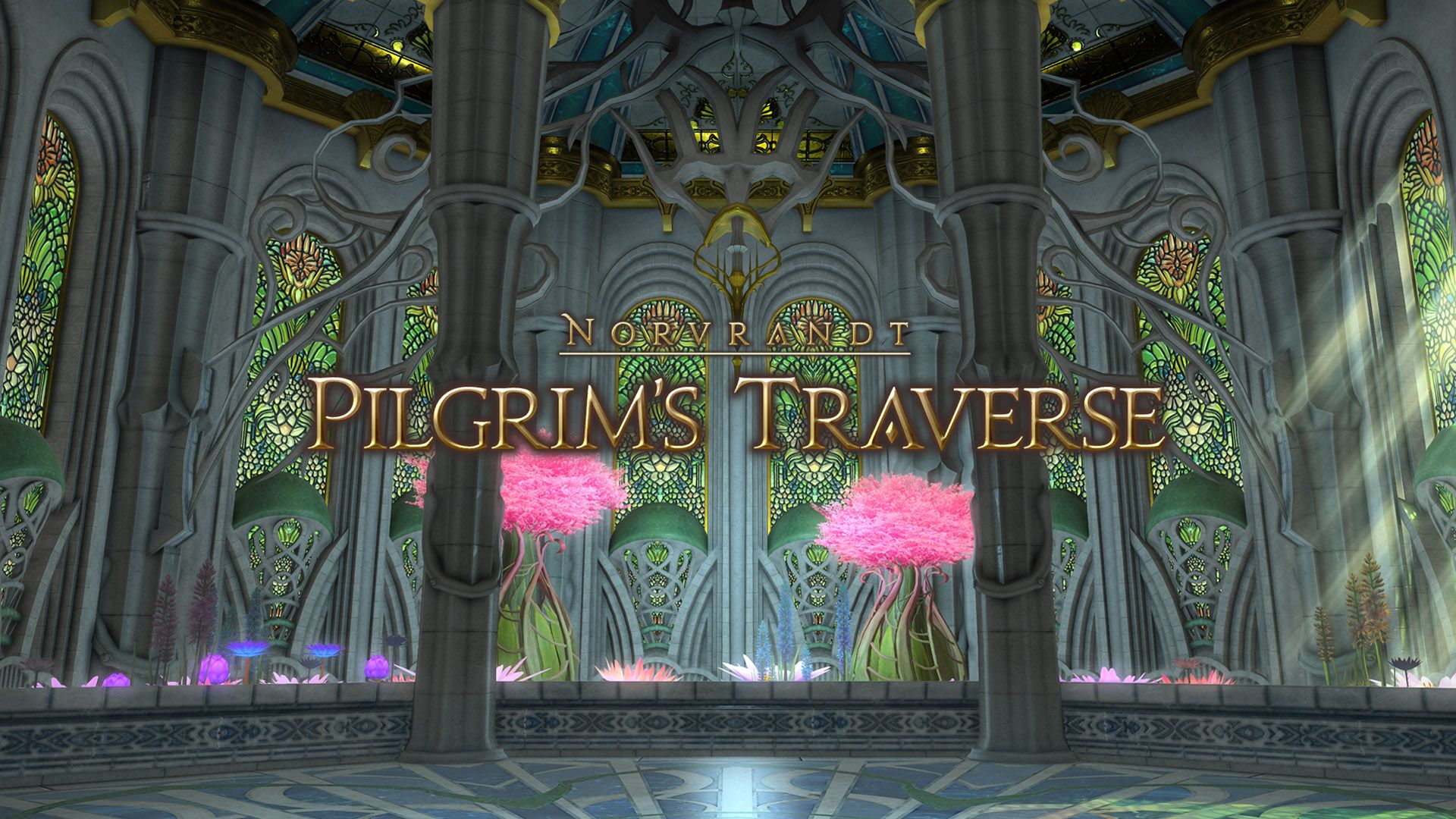 FFXIV Dawntrail Pilgrim's Traverse Deep Dungeon Title Card