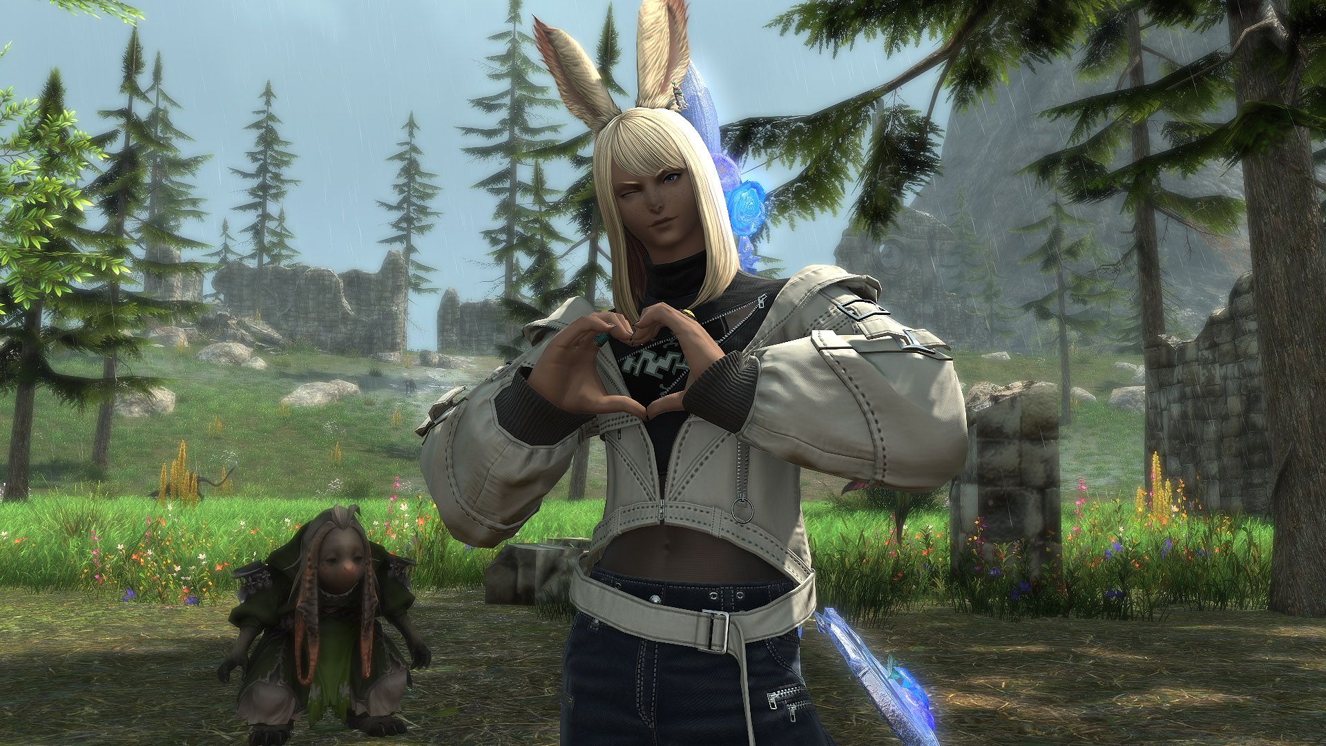 FFXIV Dawntrail Simple and Clean Hair Love Bunny Boy
