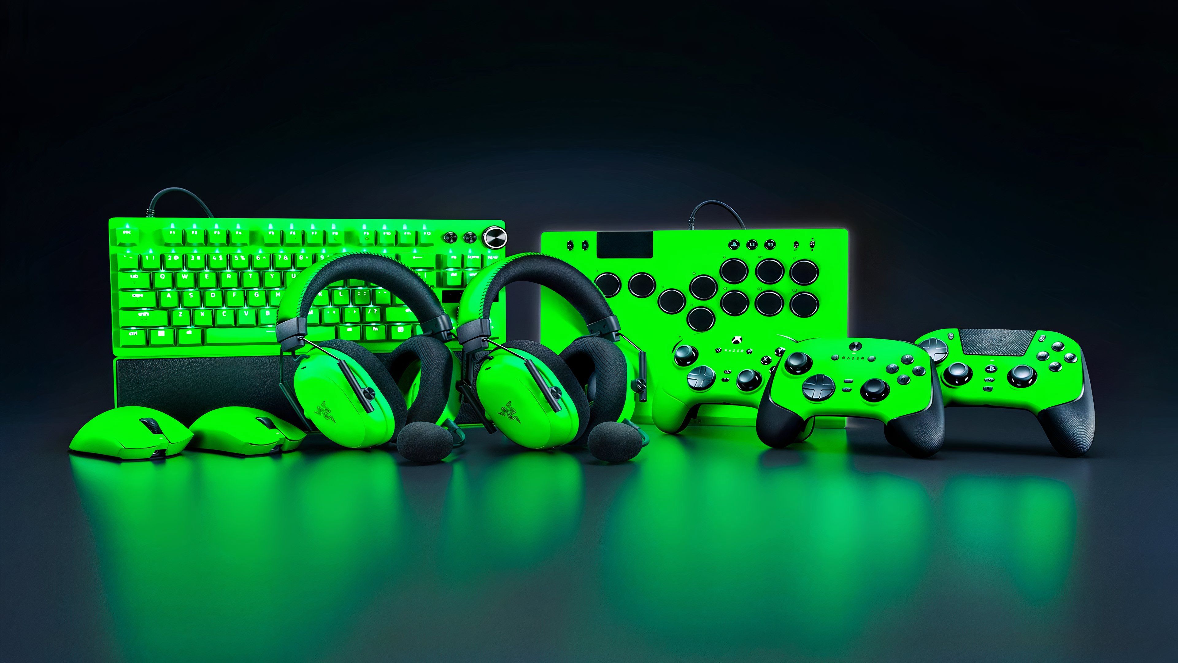 Pc Bates Razer Esports Green Collection : équipement de jeu PC approuvé par les ...