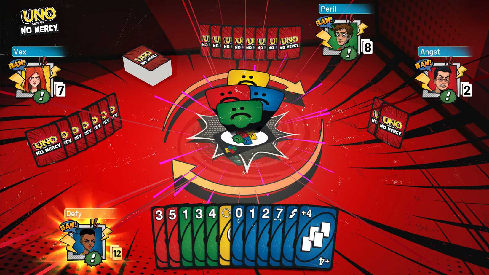 Wild Color Roulette Card Ubisoft's Uno Major Update: New 'Show βEm No Mercy' Mode and Features