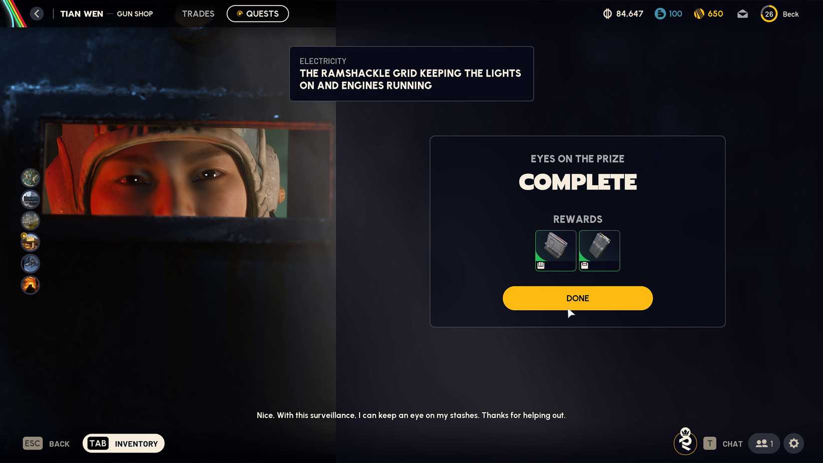 ARC Raiders de olho nas recompensas do prêmio