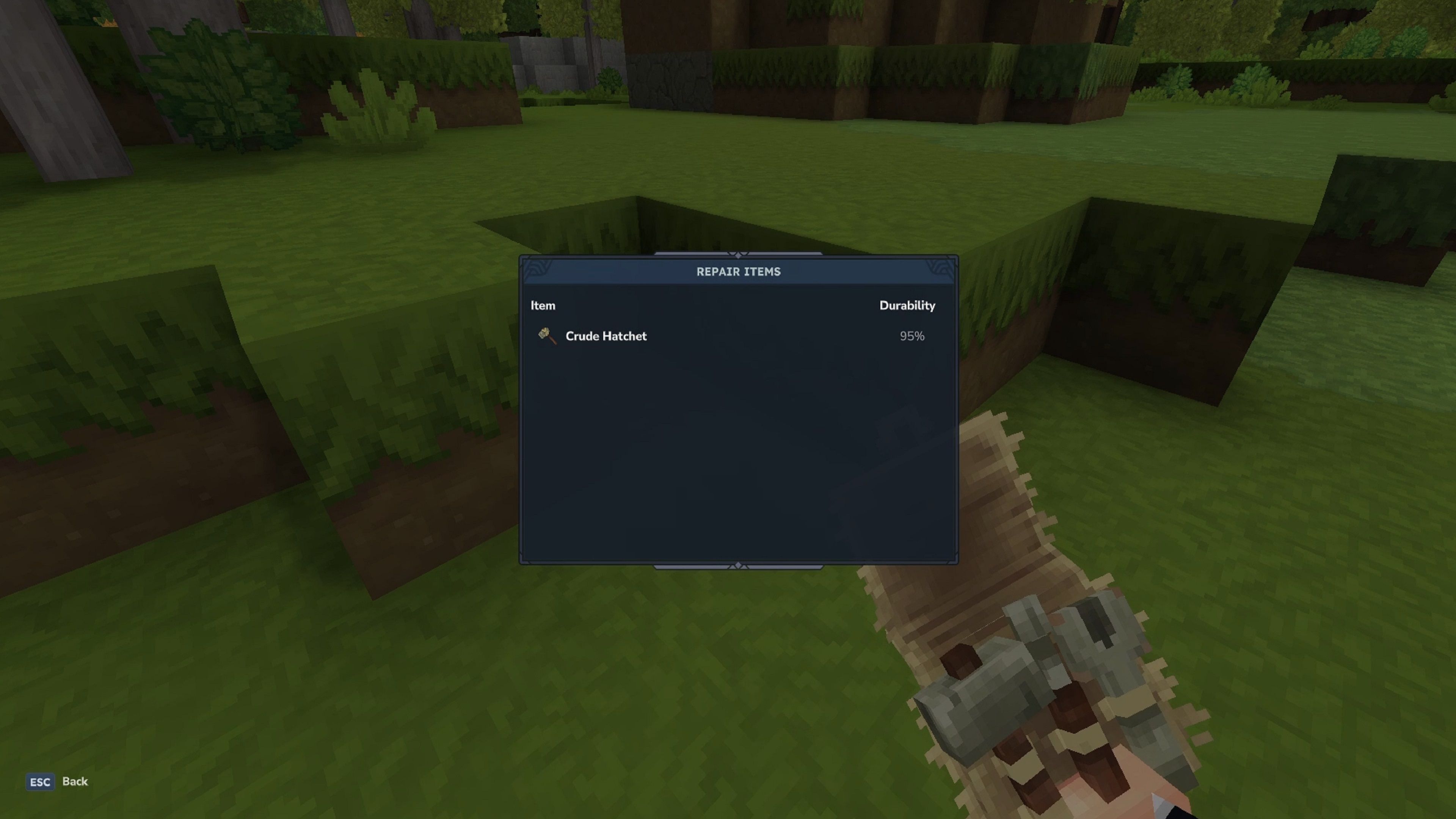Hytale Craft Repair Kit on Hachet