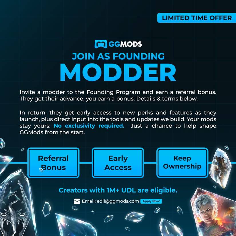 GGMods Launches Community-Driven Mod Website with Monetization Structure