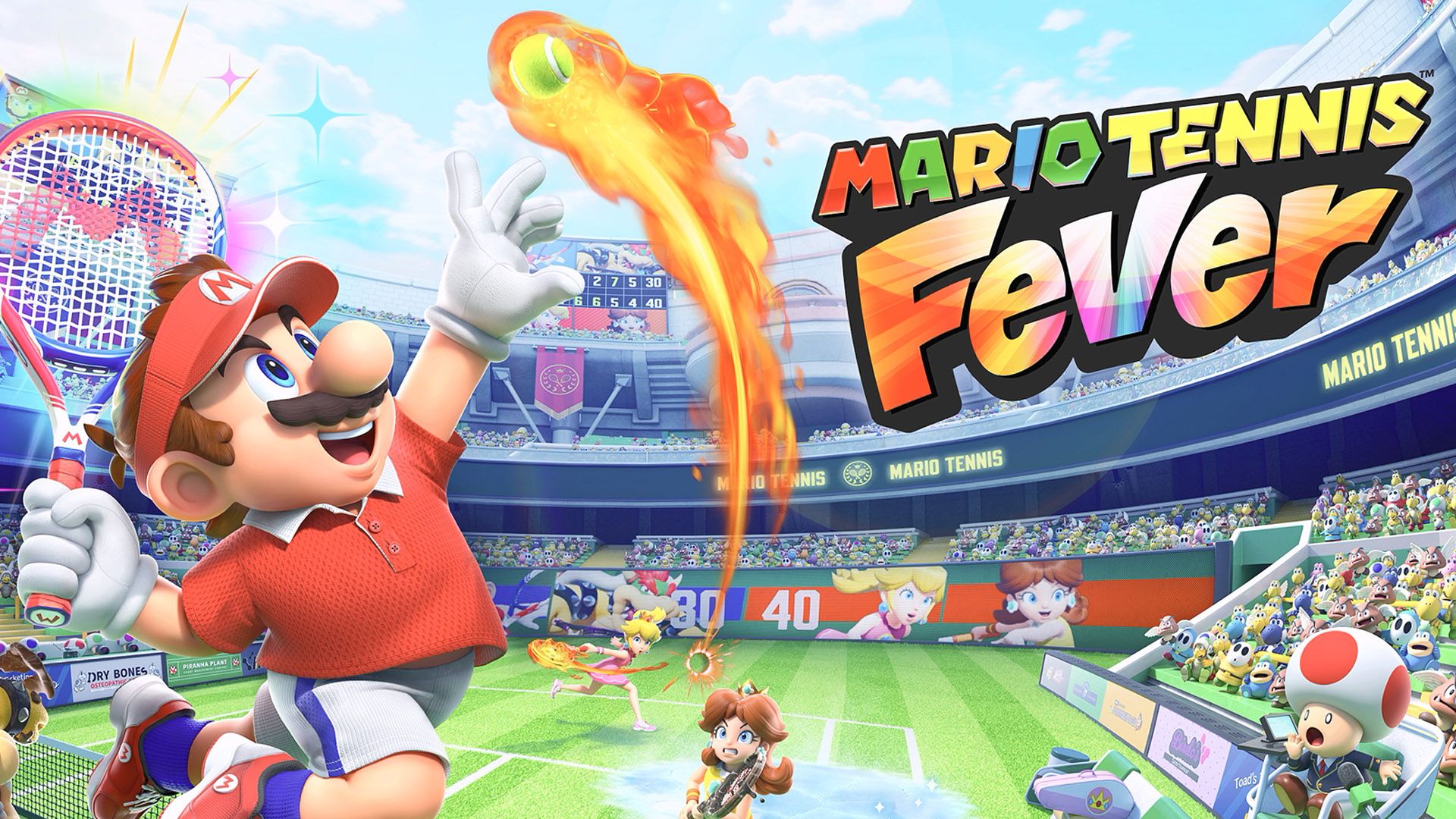 Mario Tennis Fever Key Art