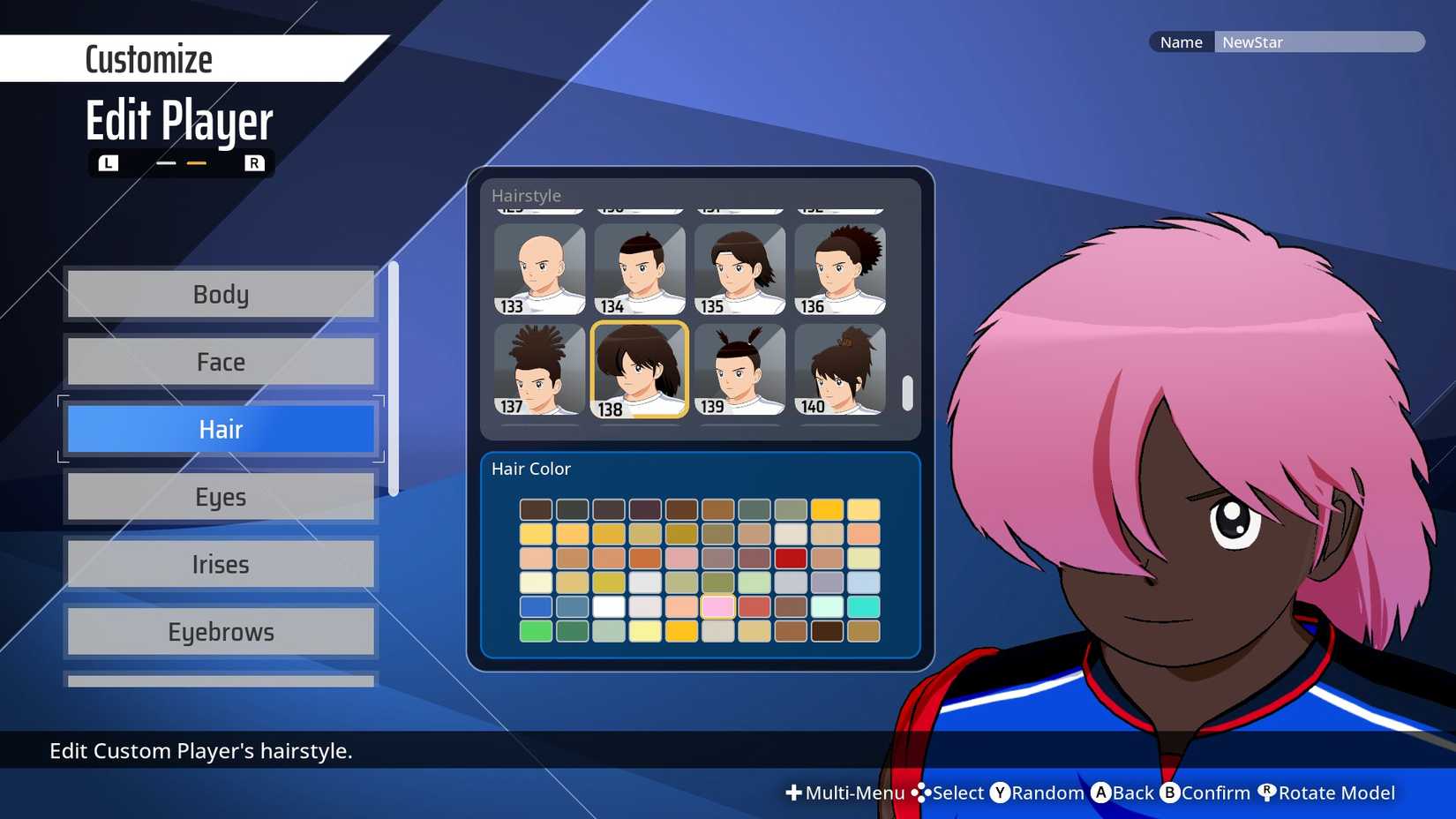 Captain Tsubasa 2 Character Creator