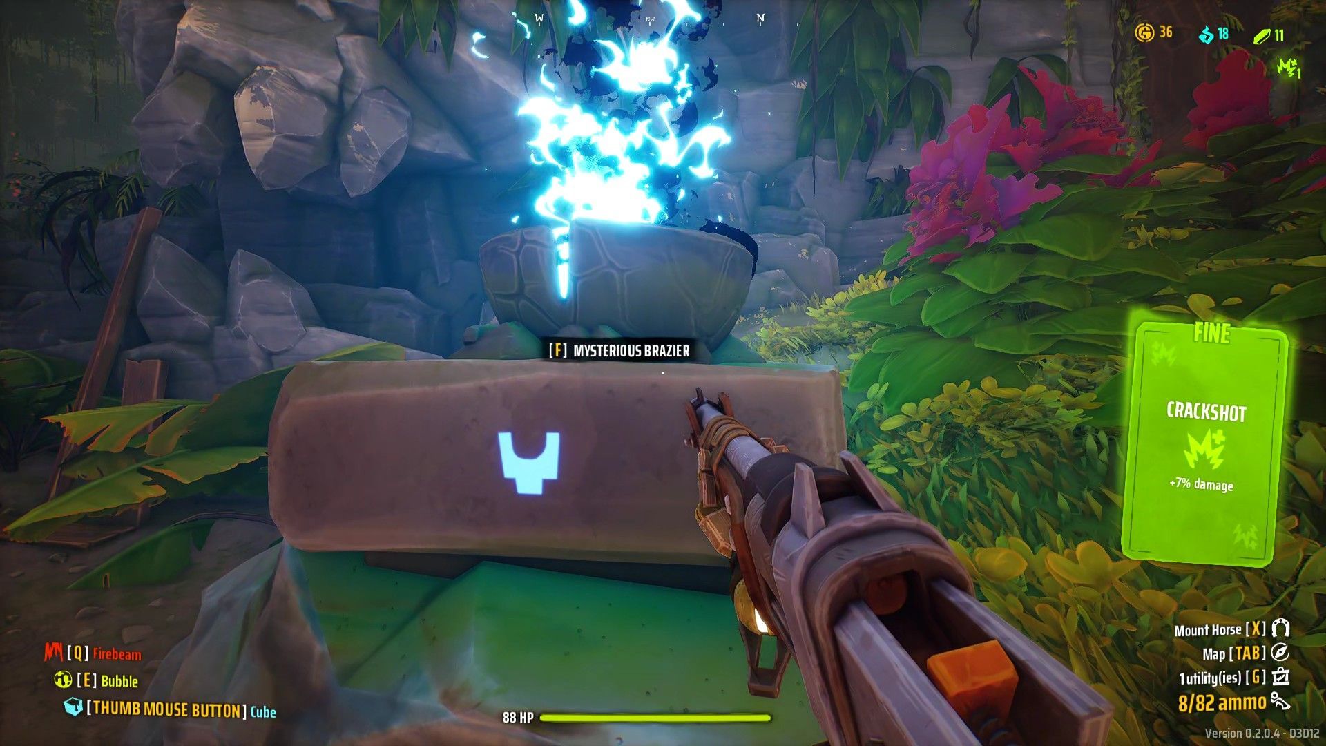 Far Far West Jungle Secret Quest Blue Brazier