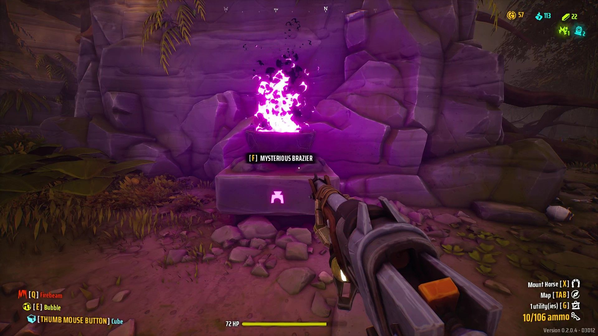 Far Far West Jungle Secret Quest Purple Brazier
