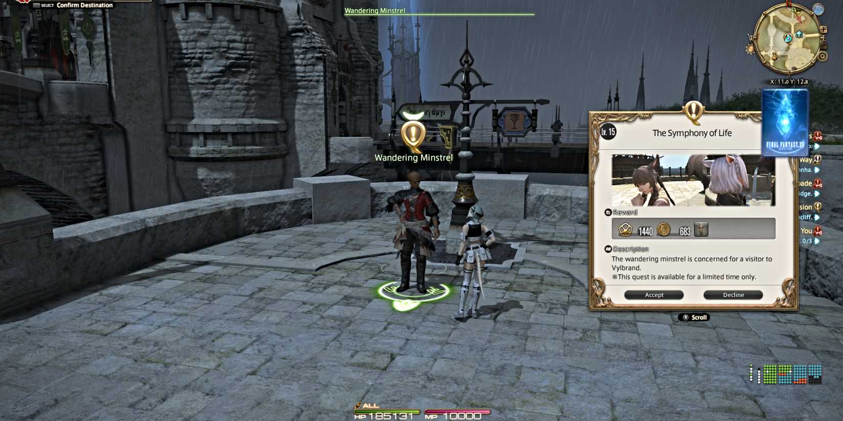 final-fantasy-14-wandering-minstrel-symphony-of-life-quest