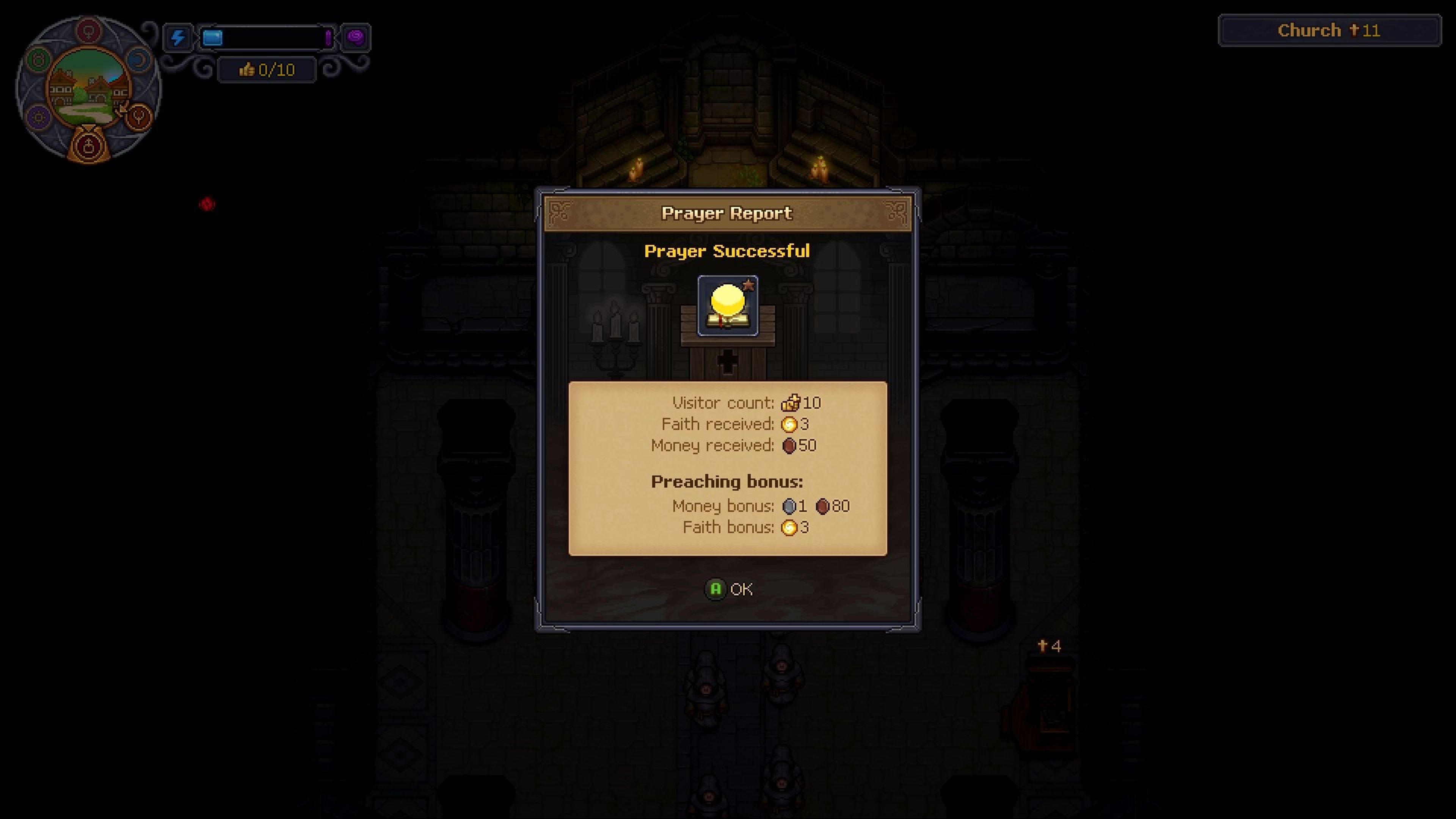 Graveyard Keeper 2 Faith Basic Prayer Success