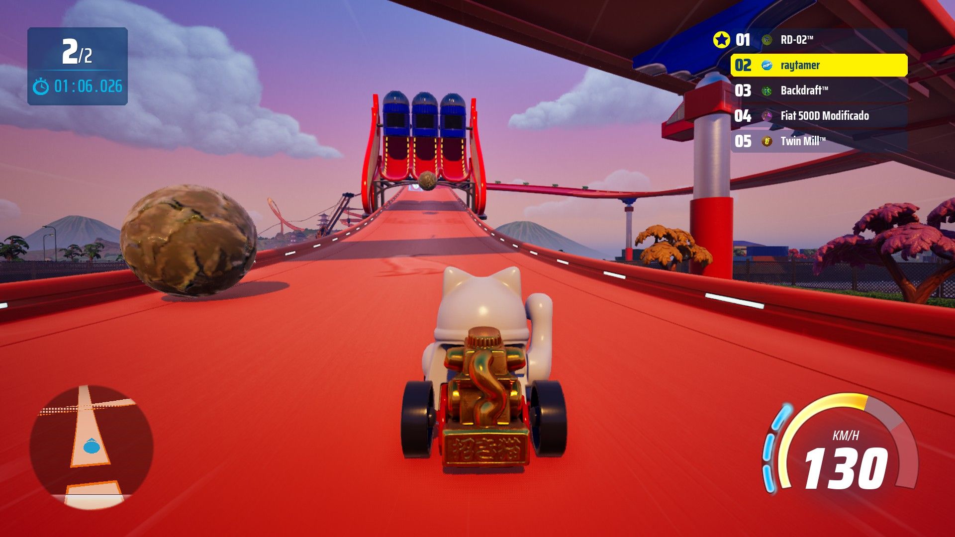 Hot Wheels Infinite Rush Drift Temples Boulder Obstacles