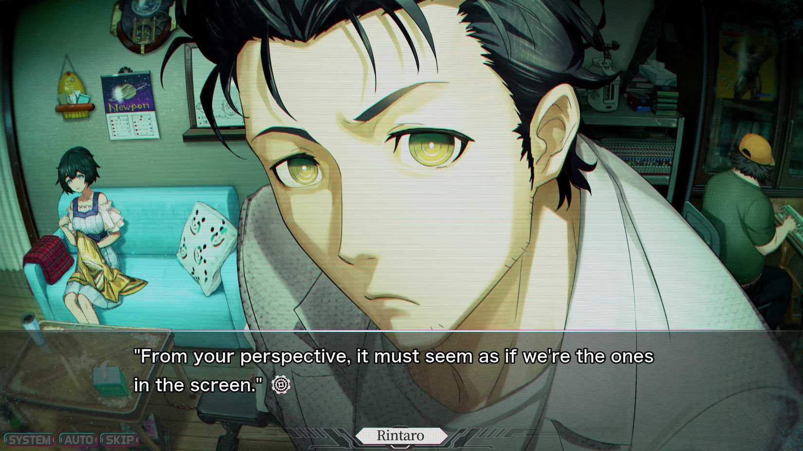 Steins Gate Reboot ئۆکارین قسەکردن لەگەڵ شاشە