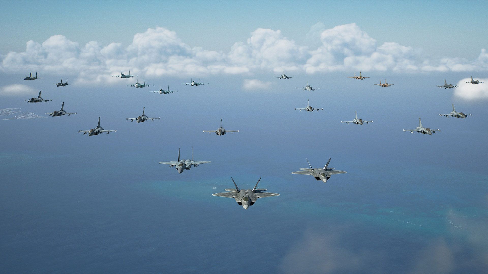 Ace Combat 8 Lots of Planes