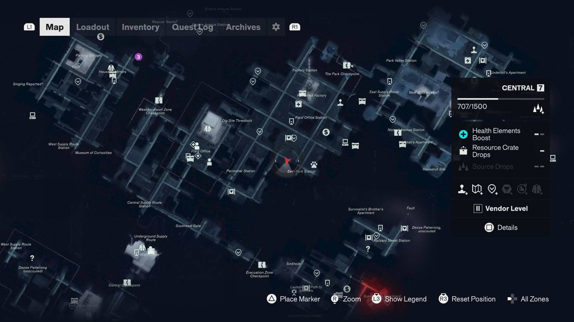 Central Secret Hideout Location Control Resonant
