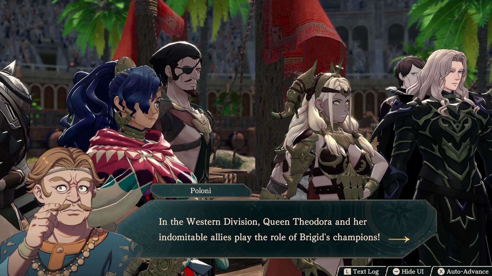 Fire Emblem Fortune's Weave Queen Theodora Allies Presentation Heroic Games