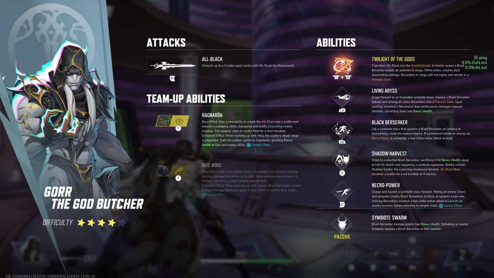 Marvel Rivals Gorr the God Butcher Abilities