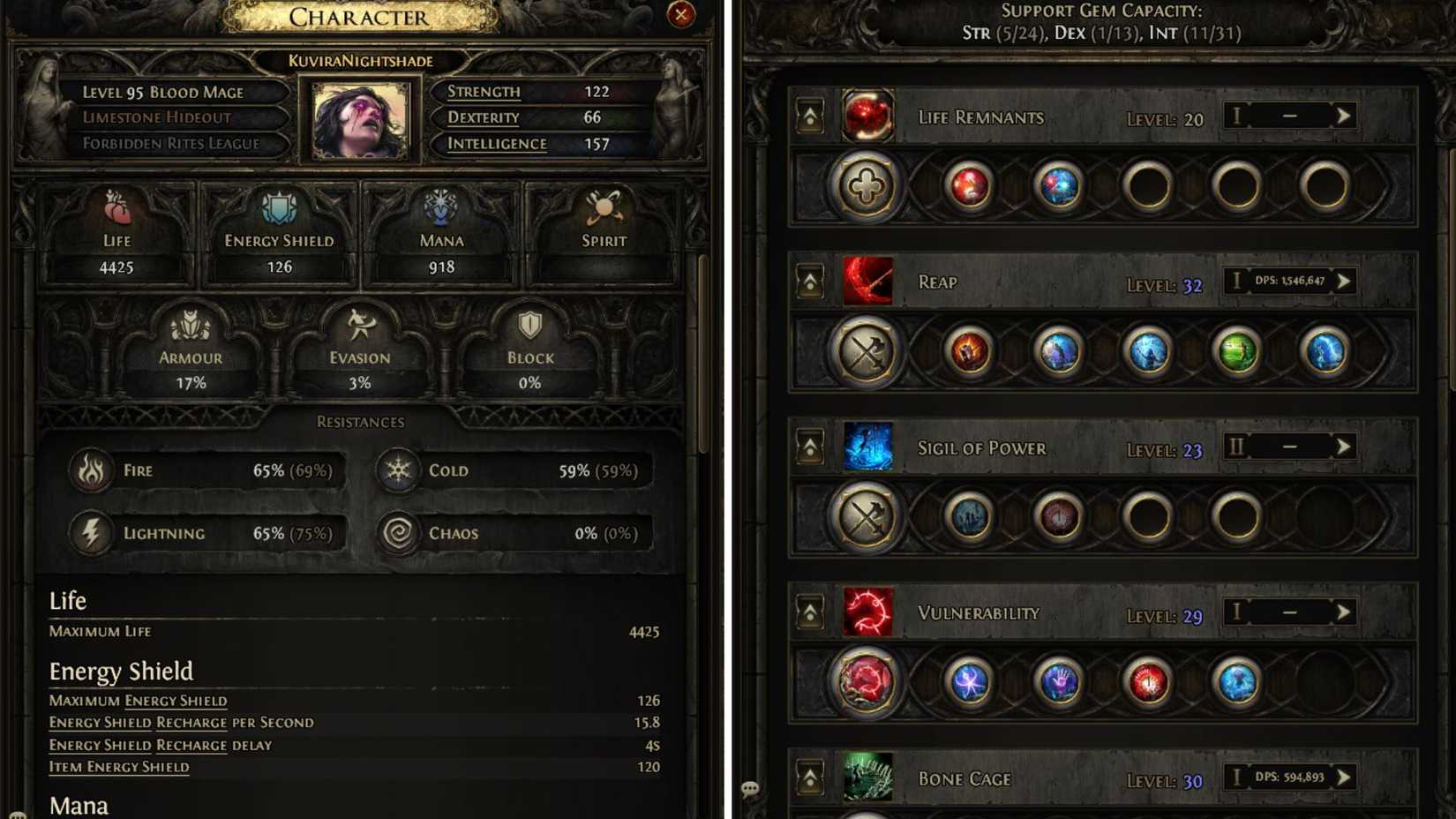 Path of Exile 2 Stats and Gear