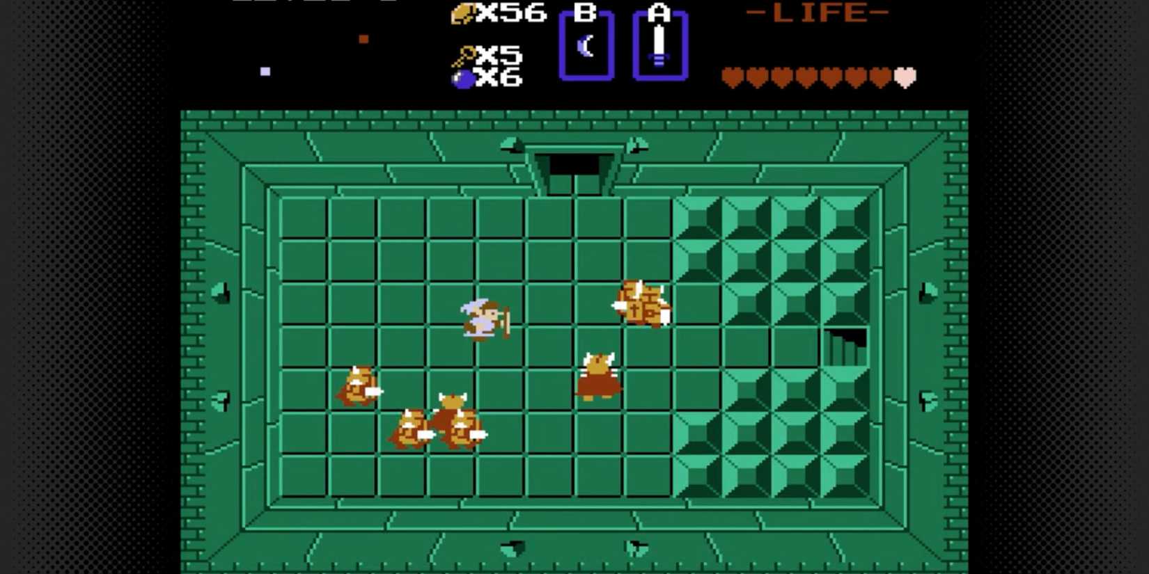 The Legend of Zelda NES - Dungeon Screengrab