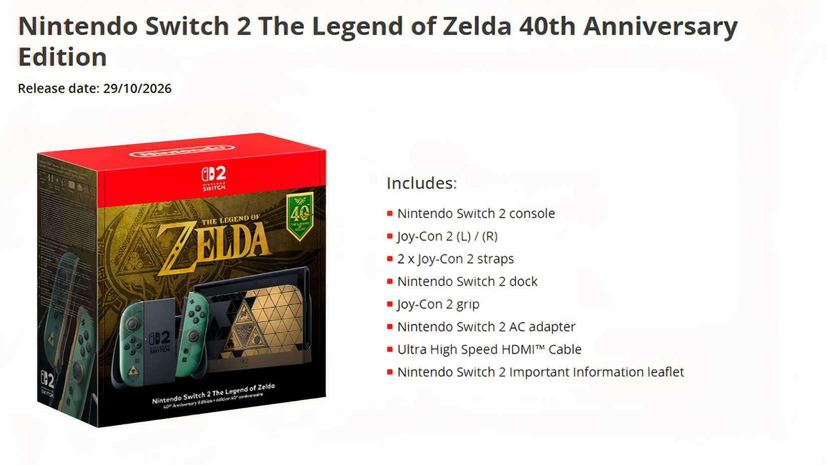 Retailers Not Selling Ocarina of TIme Switch 2 Console on Street Date