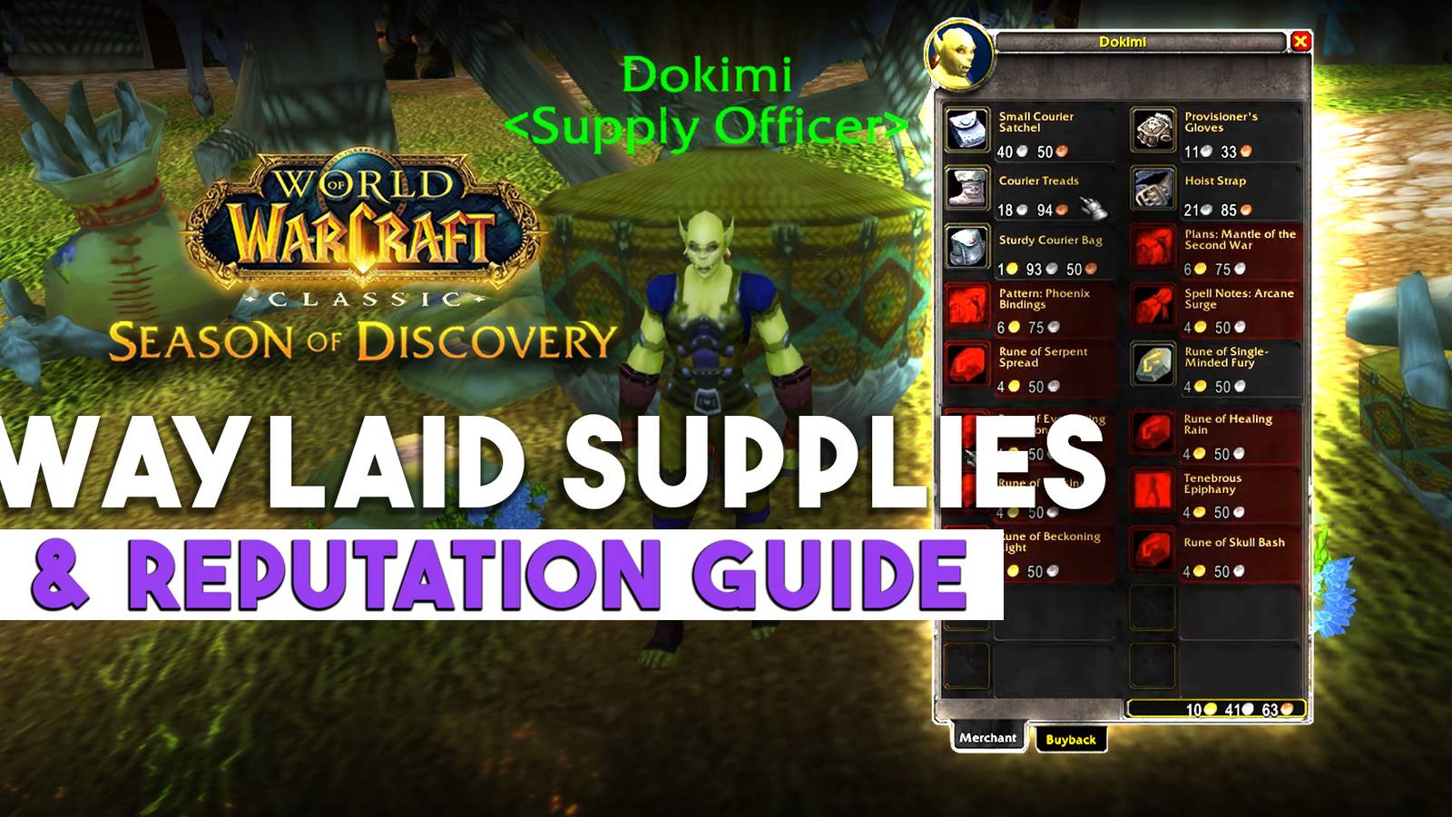Waylaid Supplies Reputation Guide WoW SoD waylaid-supplies-reputation-guide-wow-sod