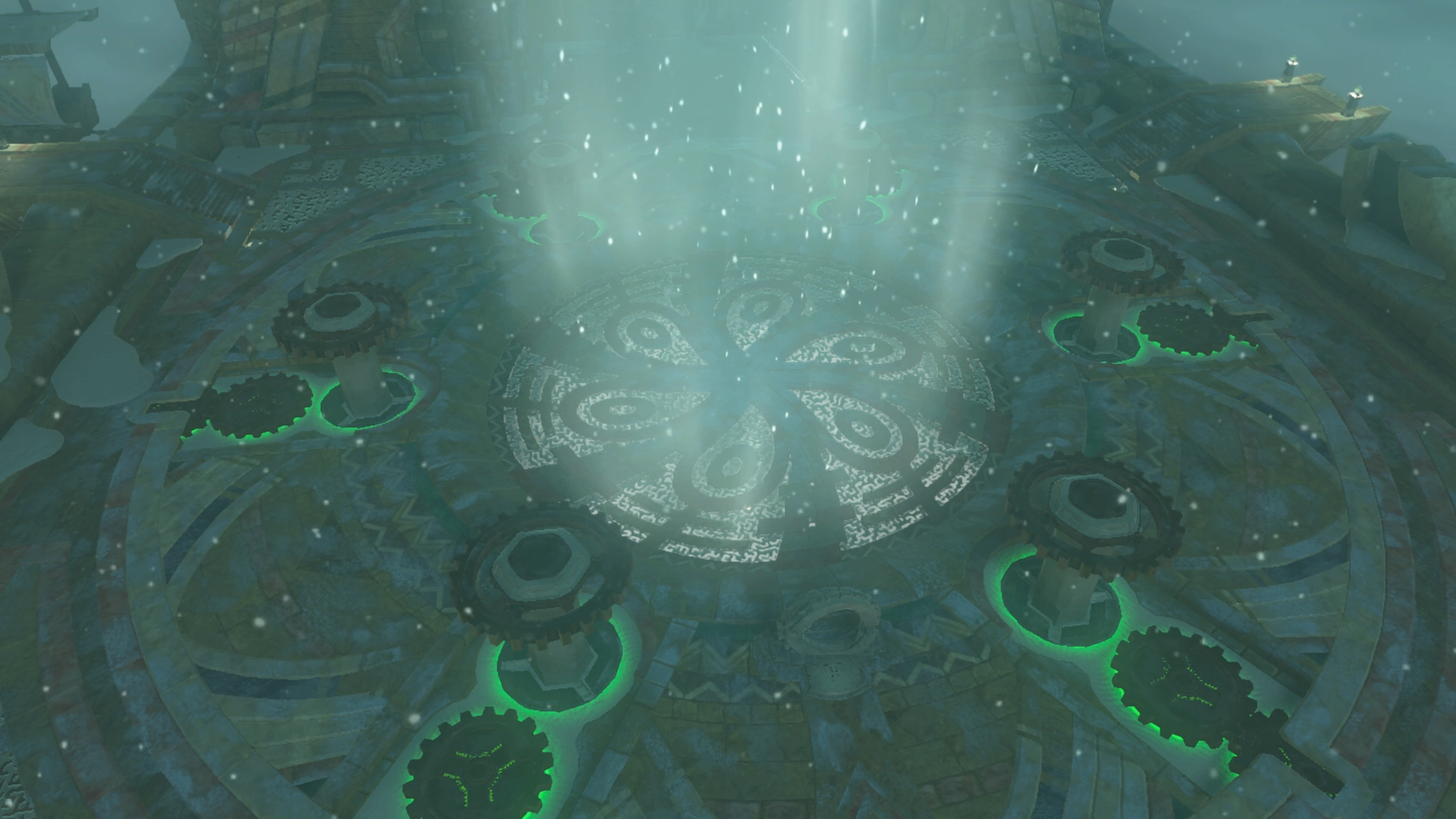 screenshot of all locks in the wind temple unlocked in zelda totk