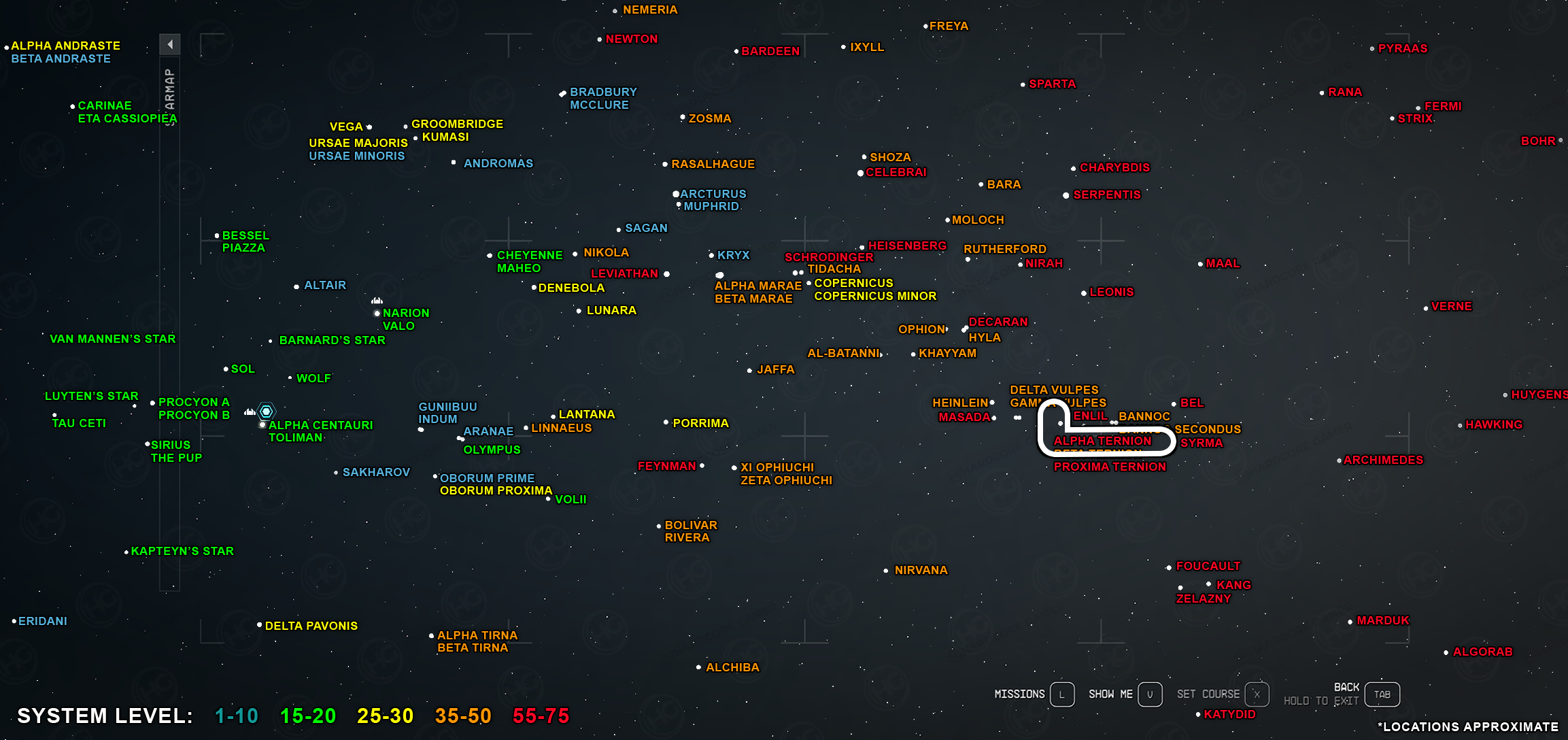 Starfield | Alpha Ternion System Information And Resources